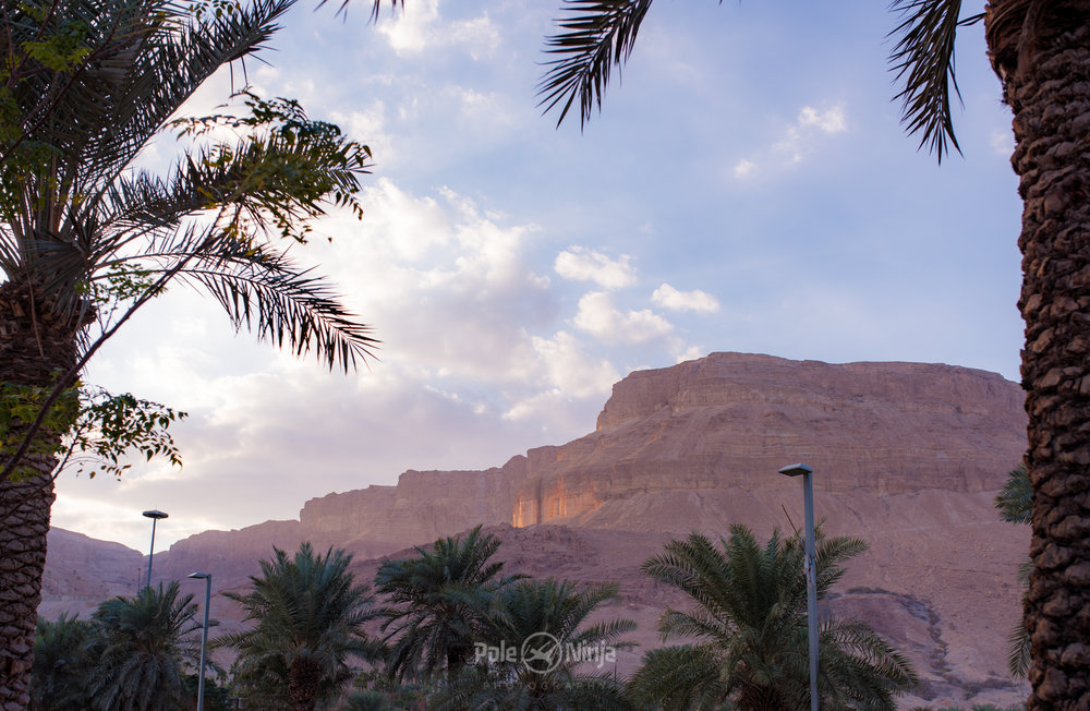  Mountains nearest the Dead Sea at Sunset 