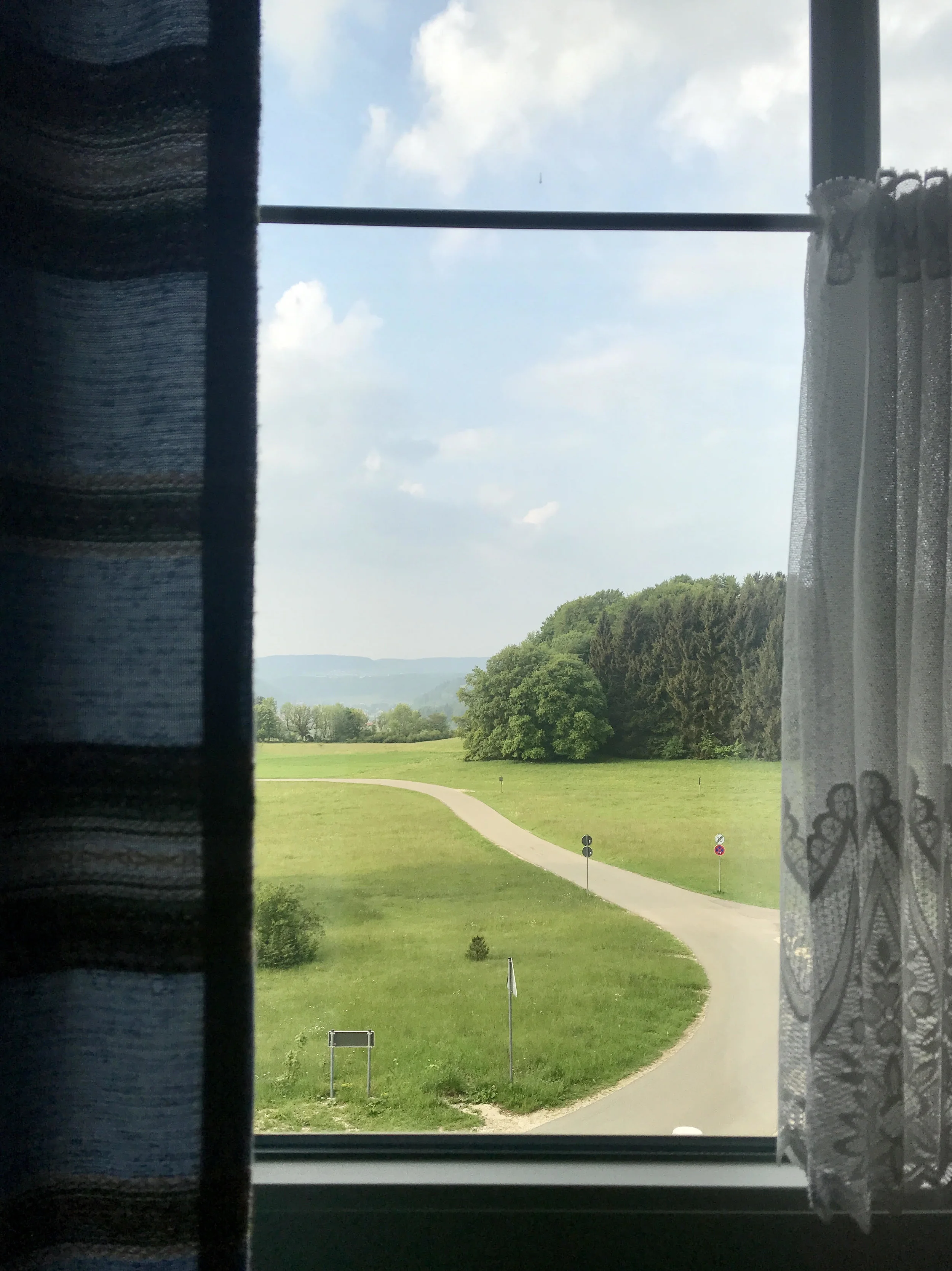 Blick aus meinem Zimmer im Nägelehaus.