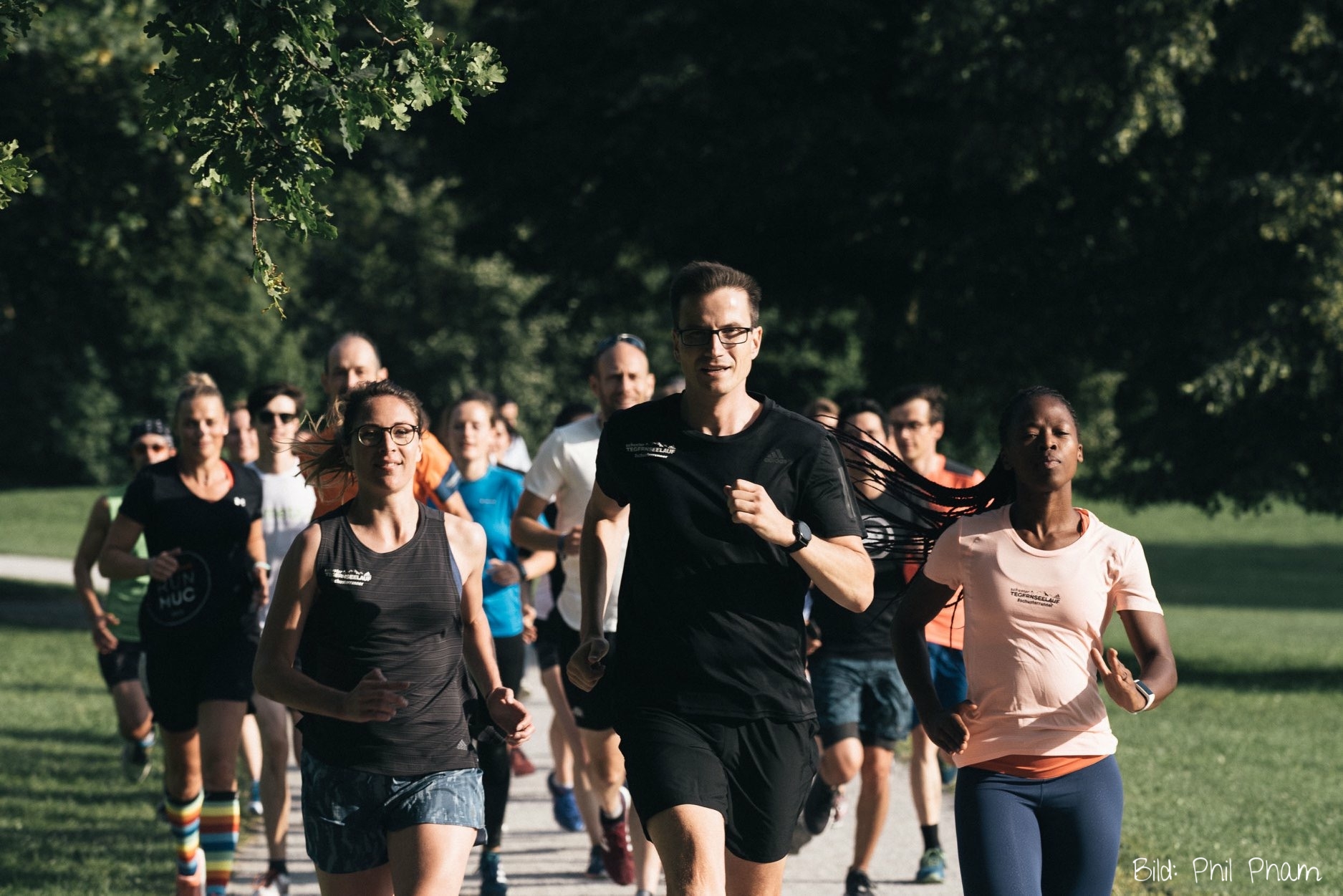 Die Dienstagslaufgruppe im Rahmen des Tegernsee Get Fit Programm vom Sporthaus Schuster