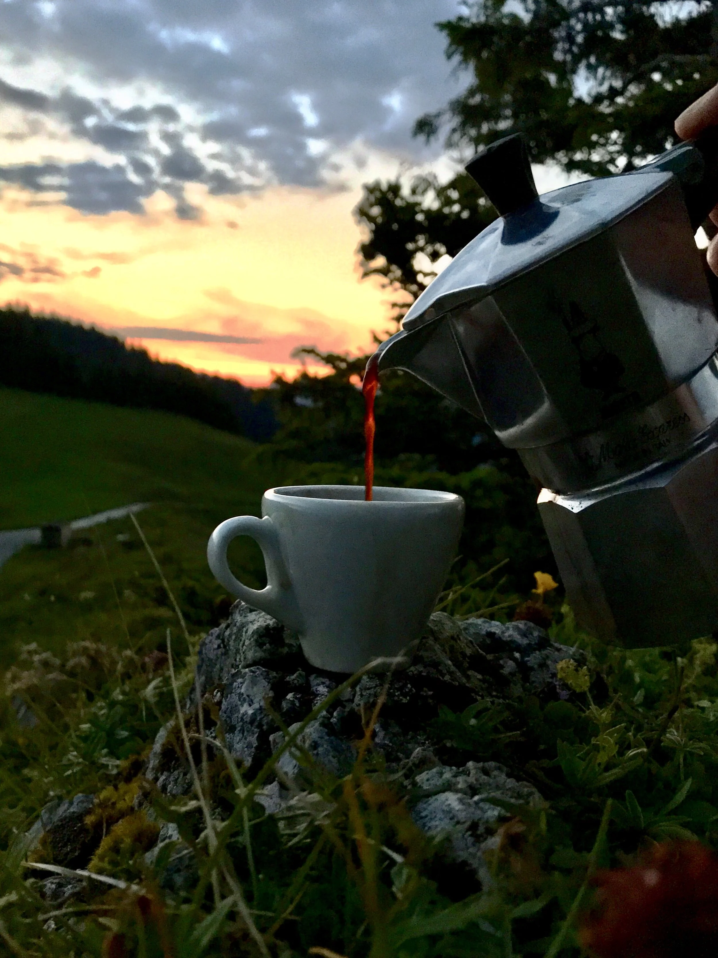 Sonnenaufgangsespresso