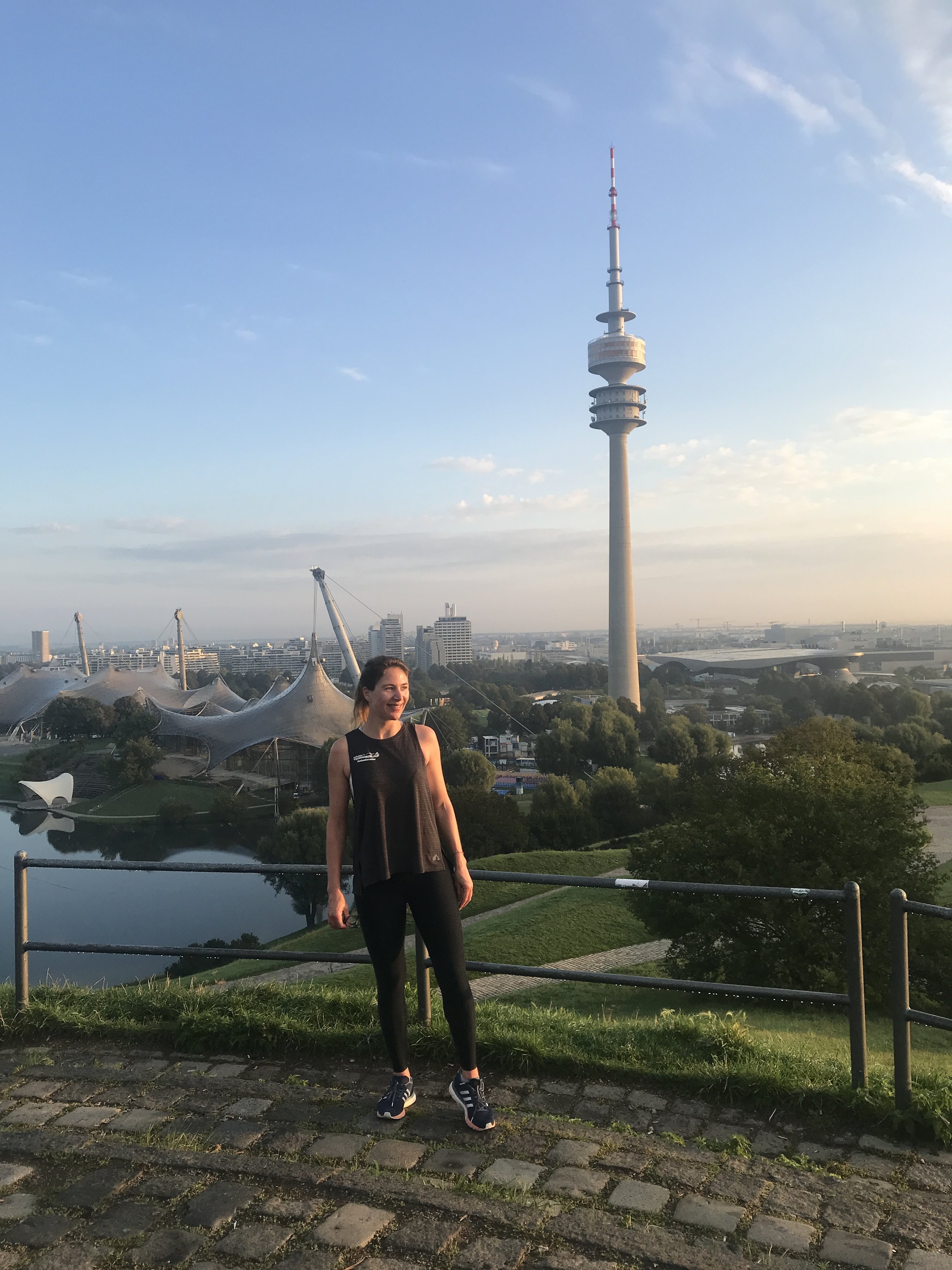 So sieht ein guter Start in die Woche aus - Montagmorgen auf dem Olympiaberg