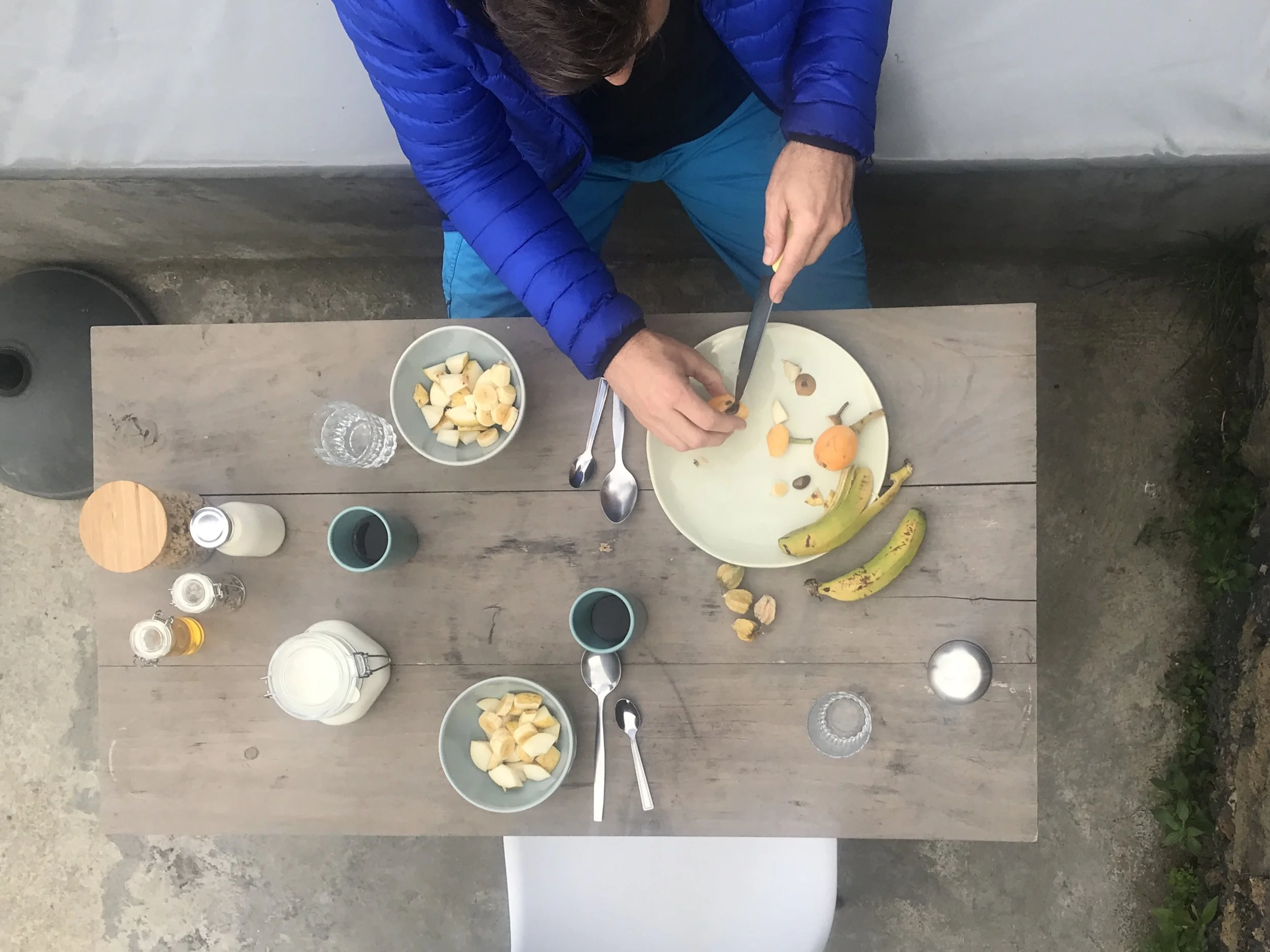 Outdoor-Frühstück