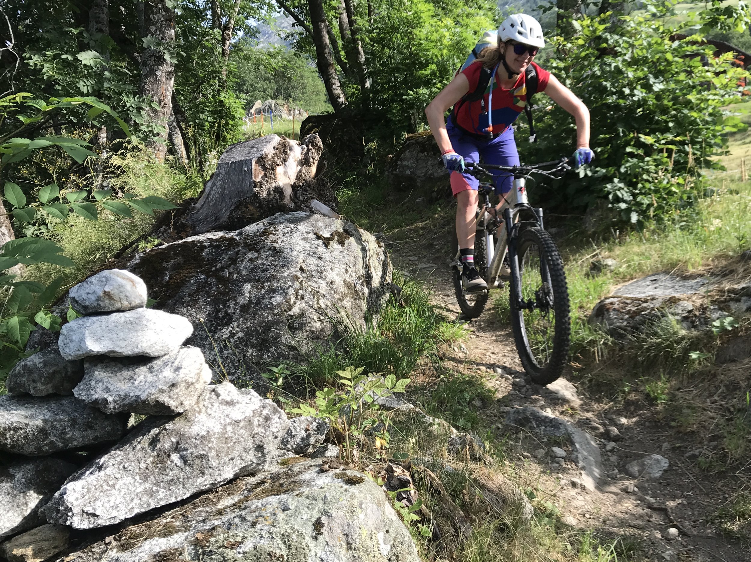 Erste Trails direkt nach dem Frühstück