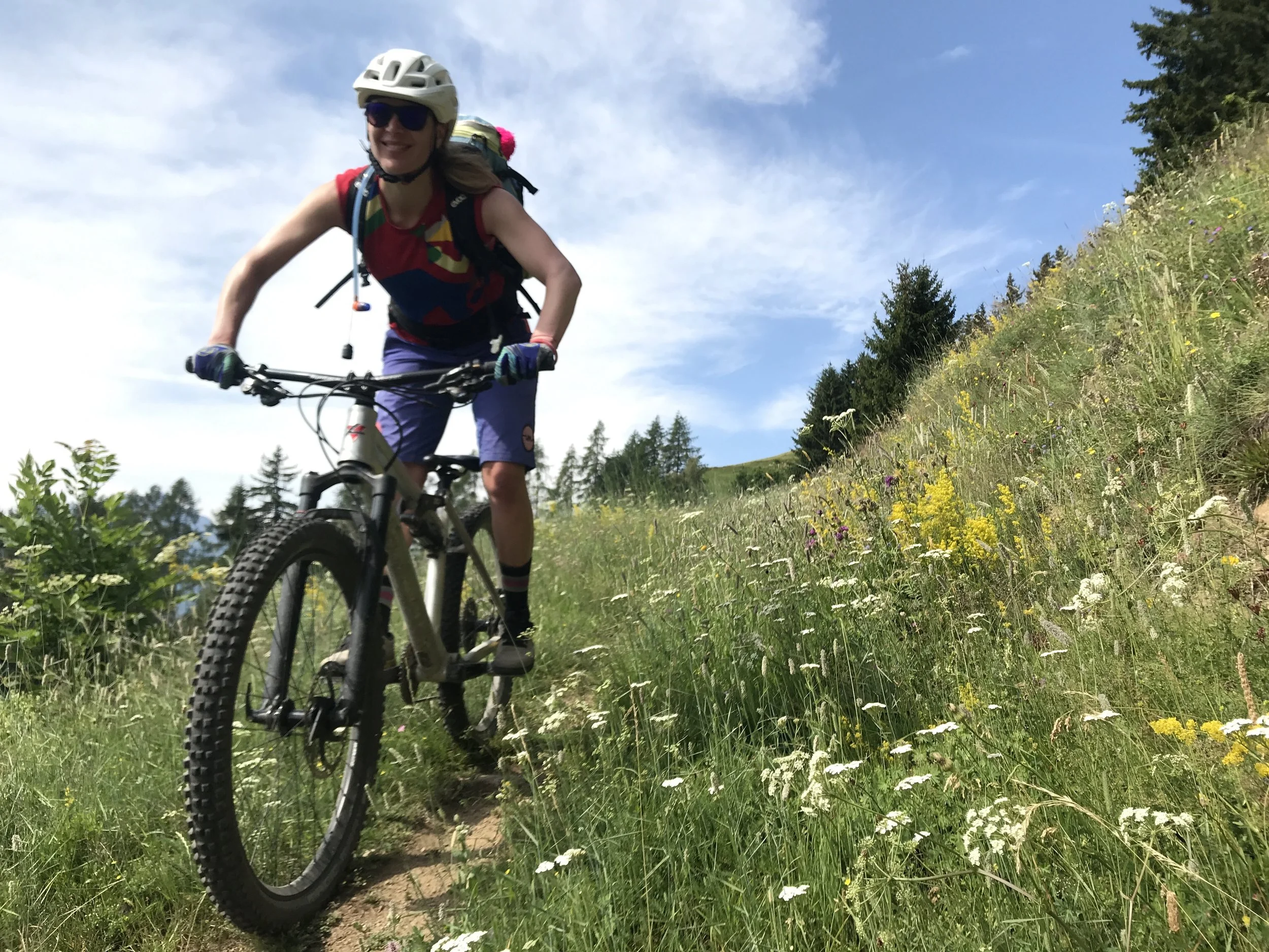 Wienstrail auf der Abfahrt von Riederalp ins Tal