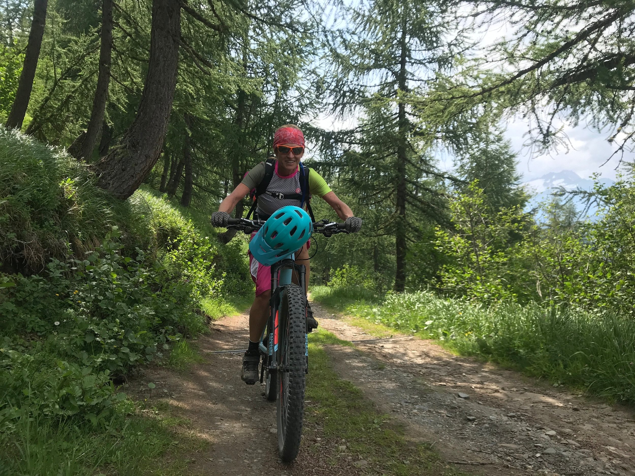 Alex am 1450 Höhenmeter langen Anstieg zum Breithorn