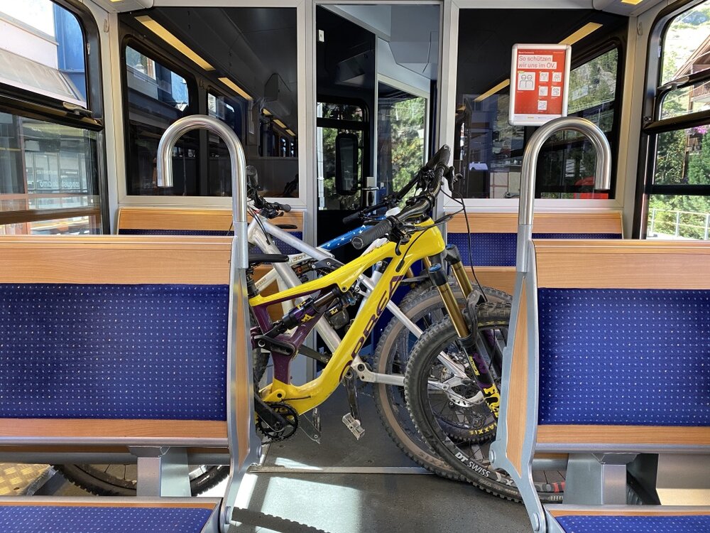 Biketransport in der Gornergratbahn