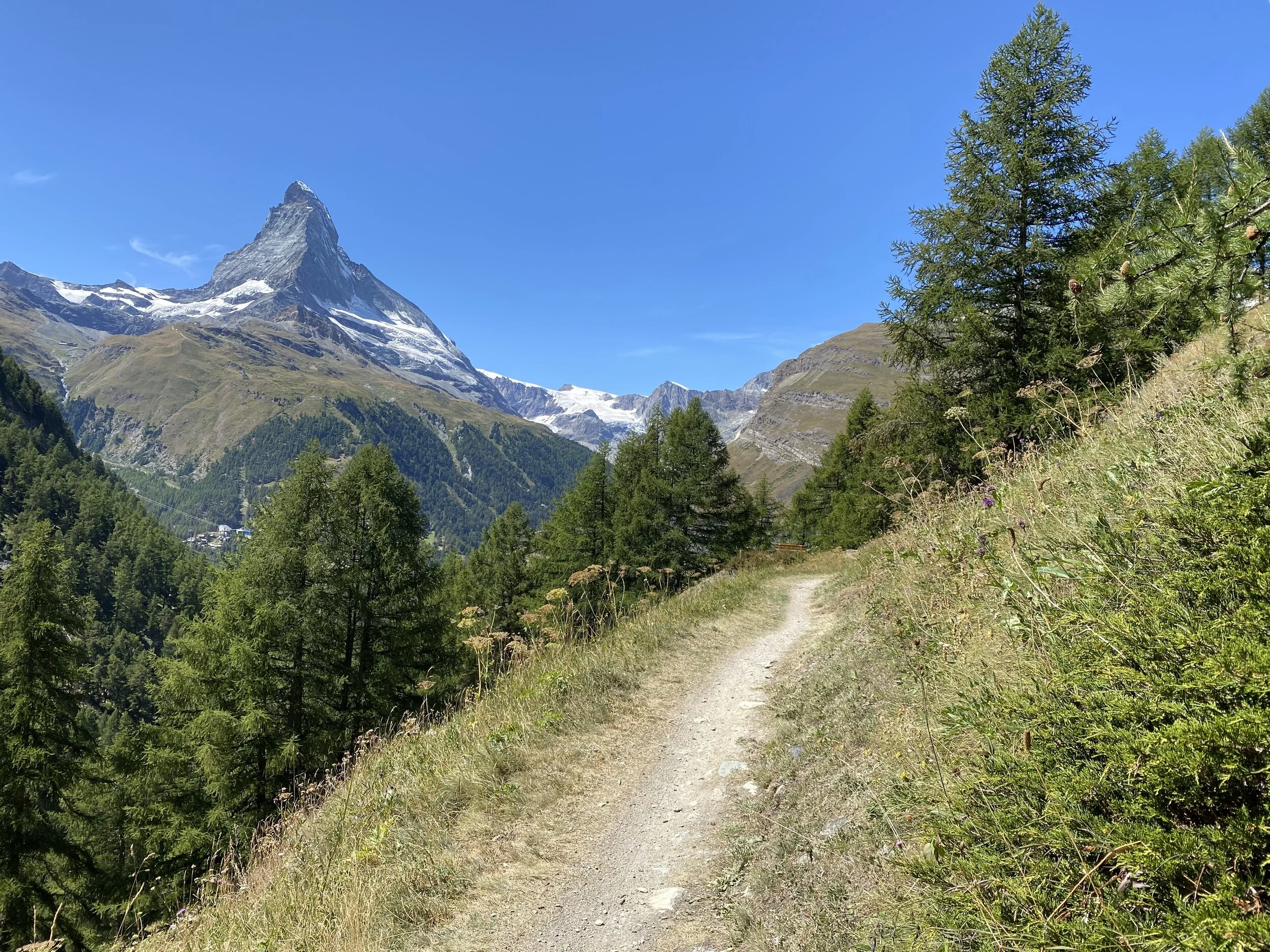 Über die Tuftern Alp nach Sunnega und auf Trails zurück nach Zermatt