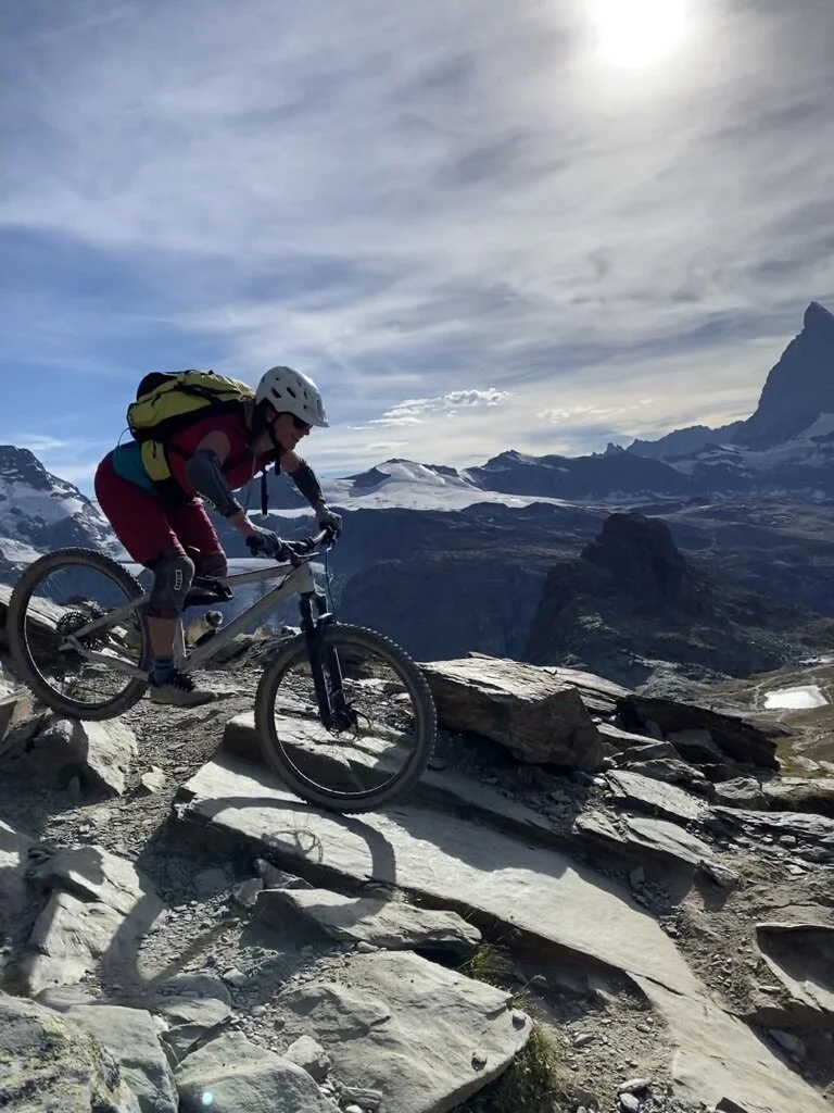 ... es dauert nicht lange, dann wird der Trail spannender