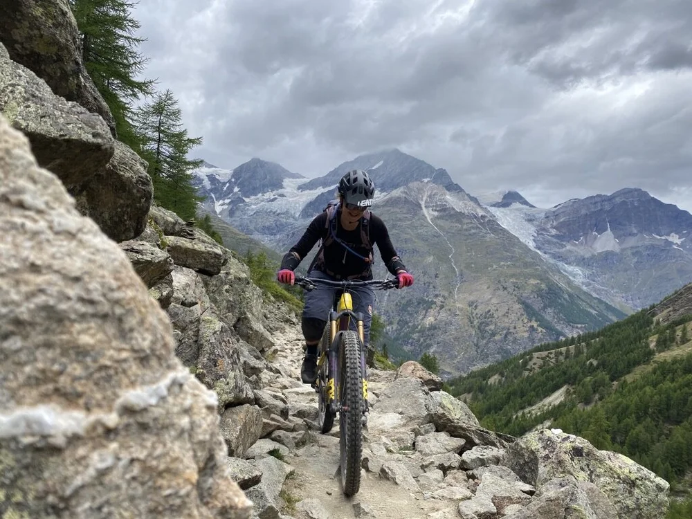 Katharina auf der Steinpassage