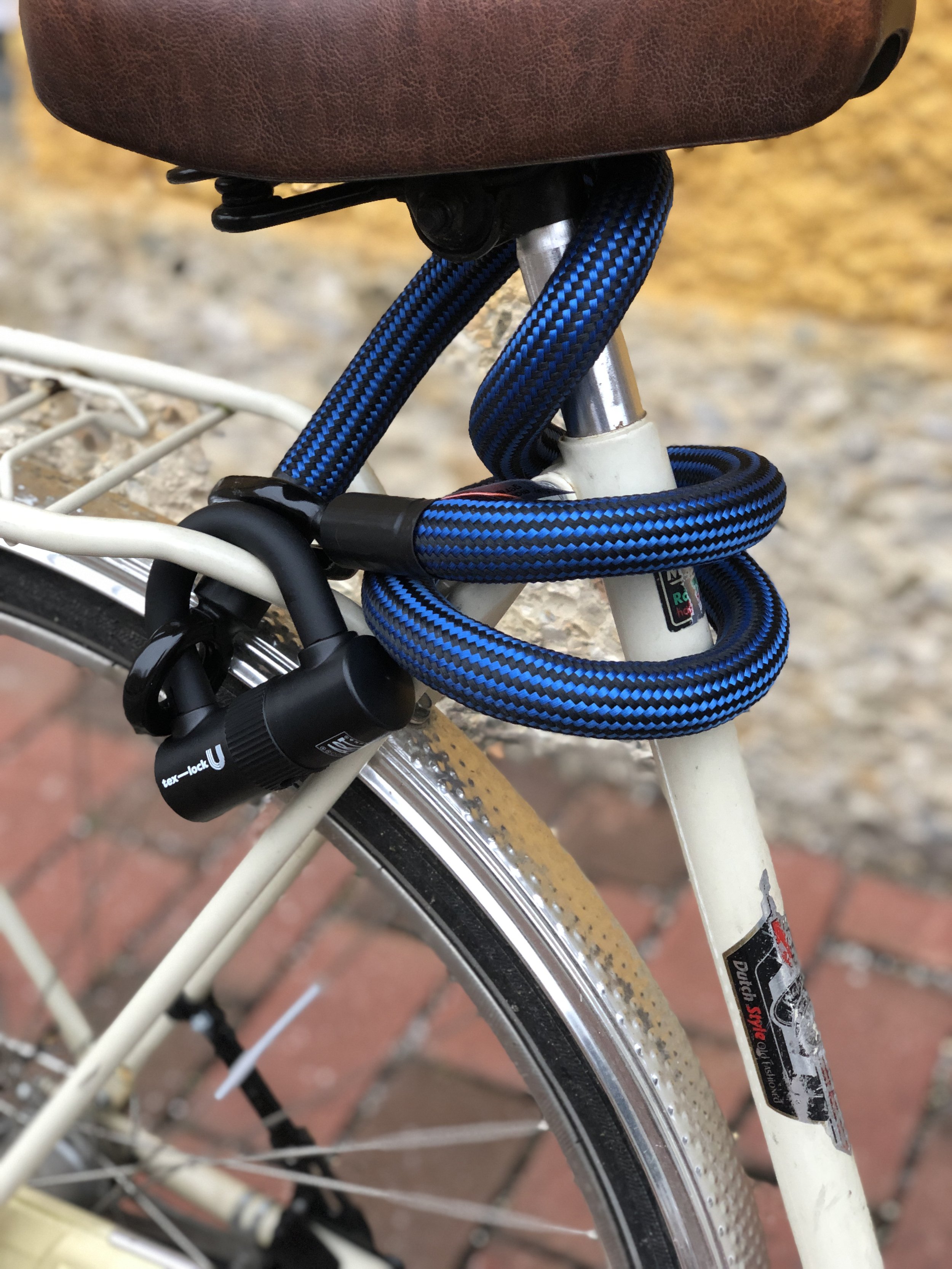 Das tex-lock eyelet am Fahrradrahmen