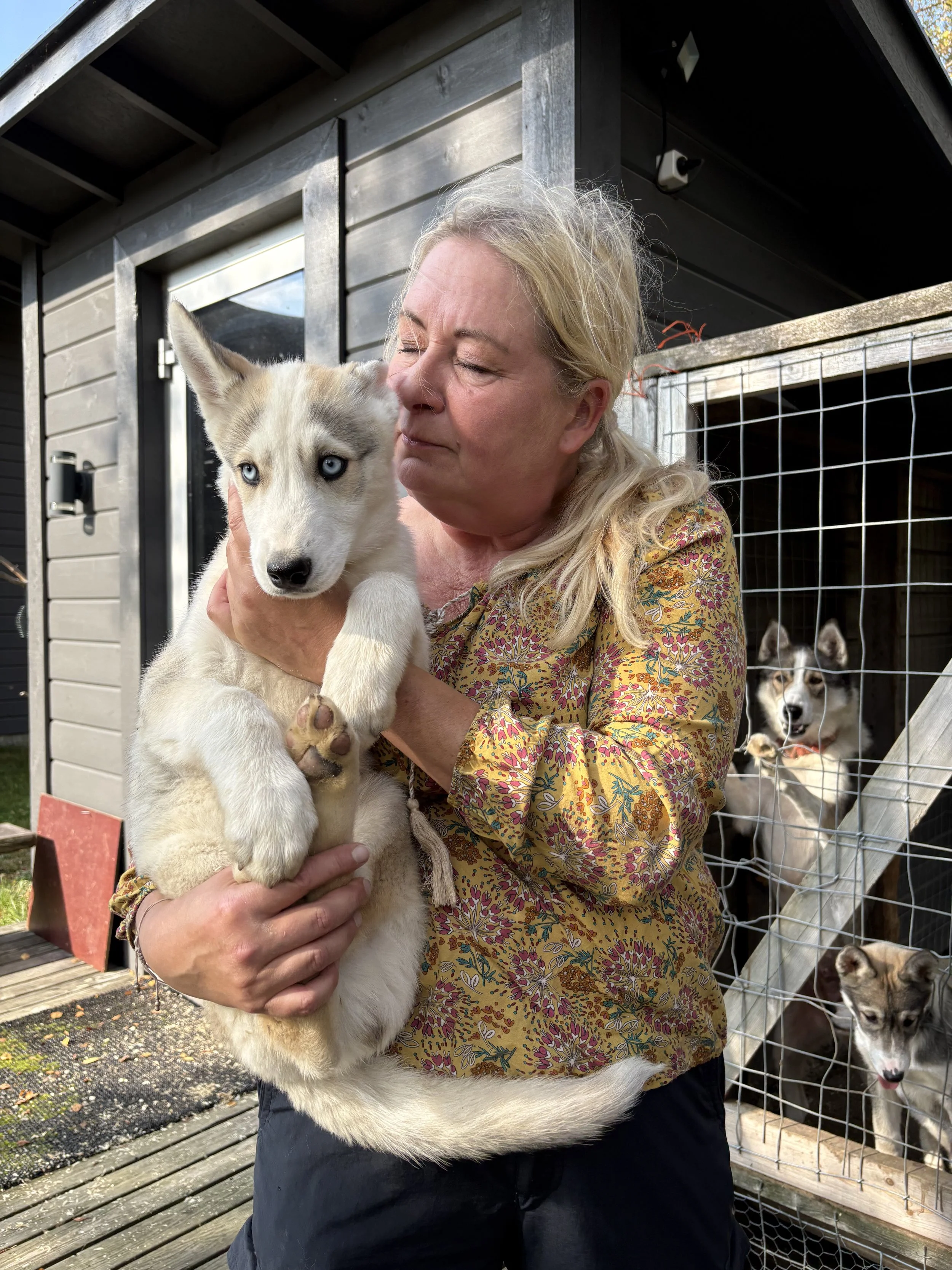 Johanna, die Besitzerin der Husky-Farm