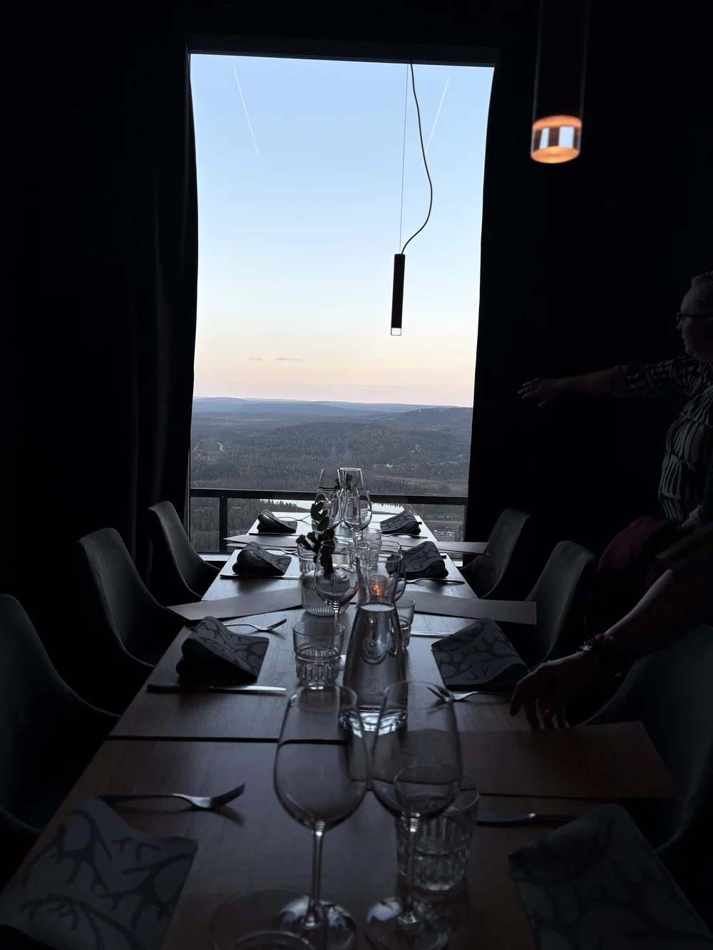 Blick vom Hilltop Restaurant 