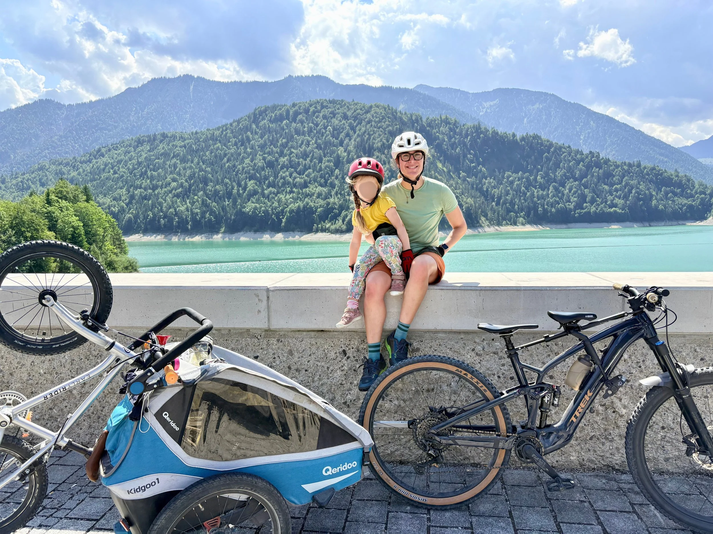 Riegel-Pause am Sylvensteinspeicher.