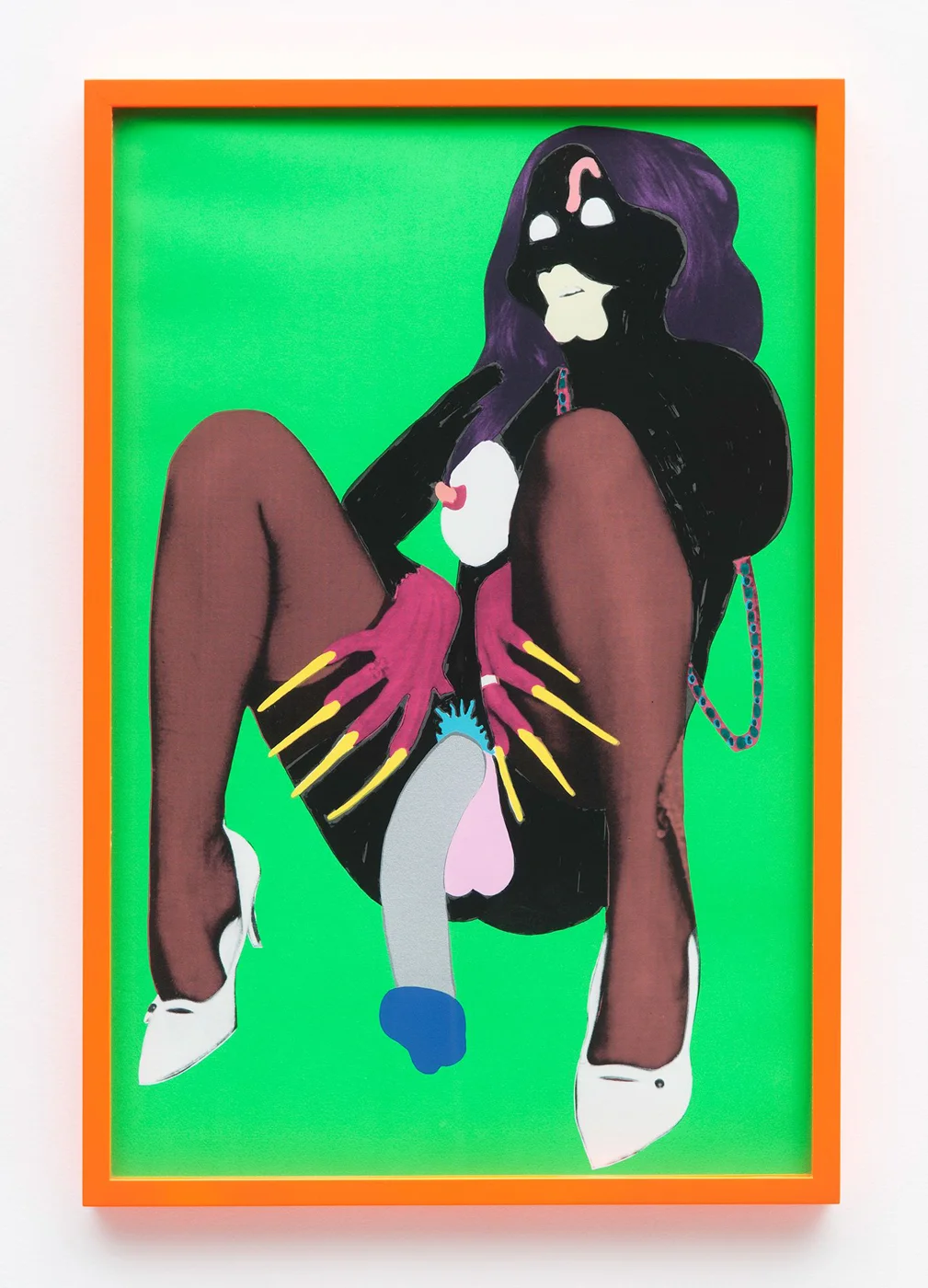 Assume Vivid Astro Focus Obama Ladies silkscreen prints, set #2 , 2012 Silk screen print on fluorescent artist's frame 33 x 22 inches Photo by Edouard Fraipont
