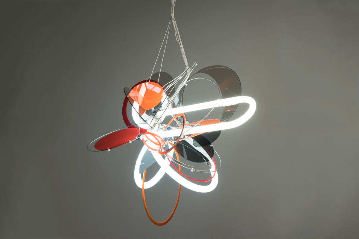 Rafael Domenech Untitled (Light 6" 8" 12" ) 2016 Mixed Media 32 x 32 x 24 inches