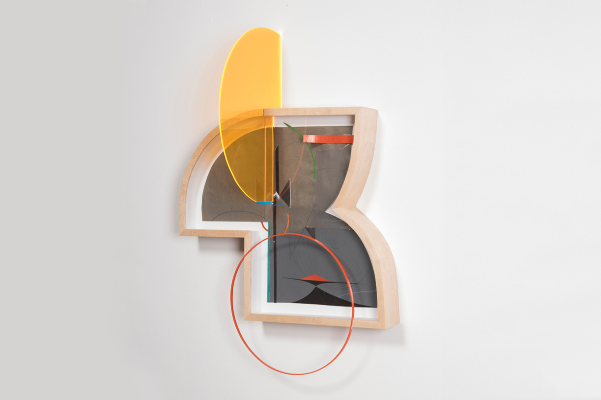 Rafael Domenech Untitled (066) 2016 Tape, xerox copy, wood, museum board, plexiglass, archival glue. 30 x 20 x 10 inches