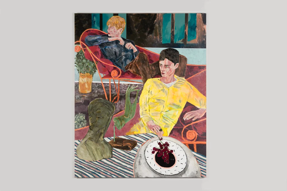 Hernan Bas mood ring 2016 Acrylic and enamel on linen 60 x 48 inches