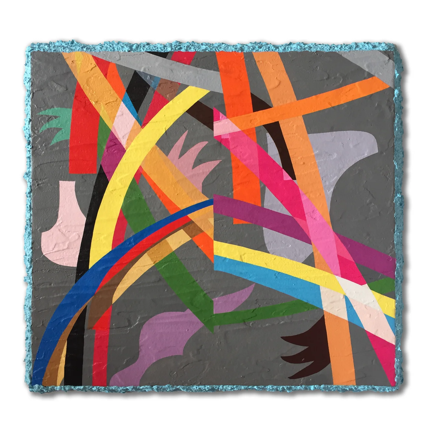 Assume Vivid Astro Focus Reliving Abstractions Unknown #1 2016 Acrylic polymer on canvas 31 x 32.25 inches