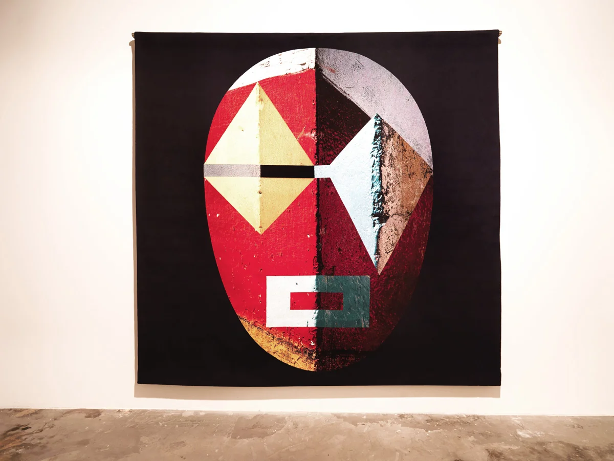 L2VED2CH3, 2016 Italian wool and cotton 100 x 105 inches