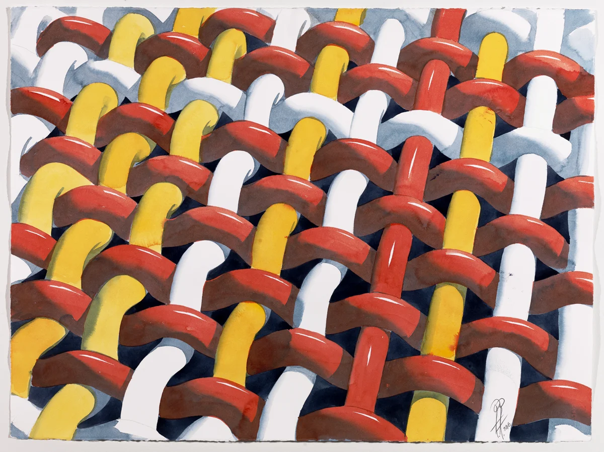 Tejidos2, 2016 Watercolor 22 x 30 inches