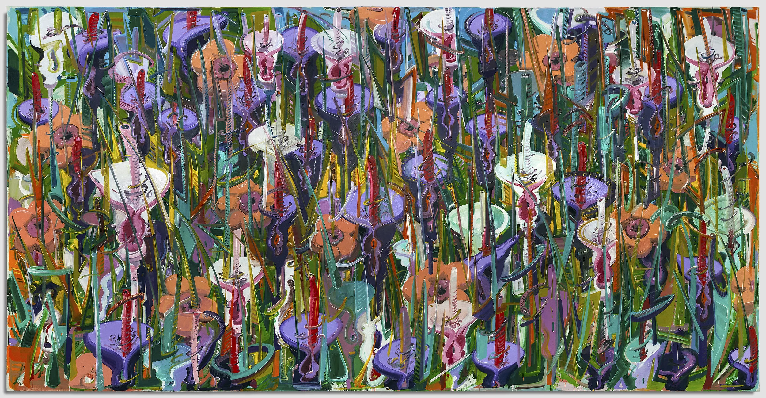 ORACULO II 2017 Oil on Linen 121 x 227.5 inches MIAMI FLOW SERIES