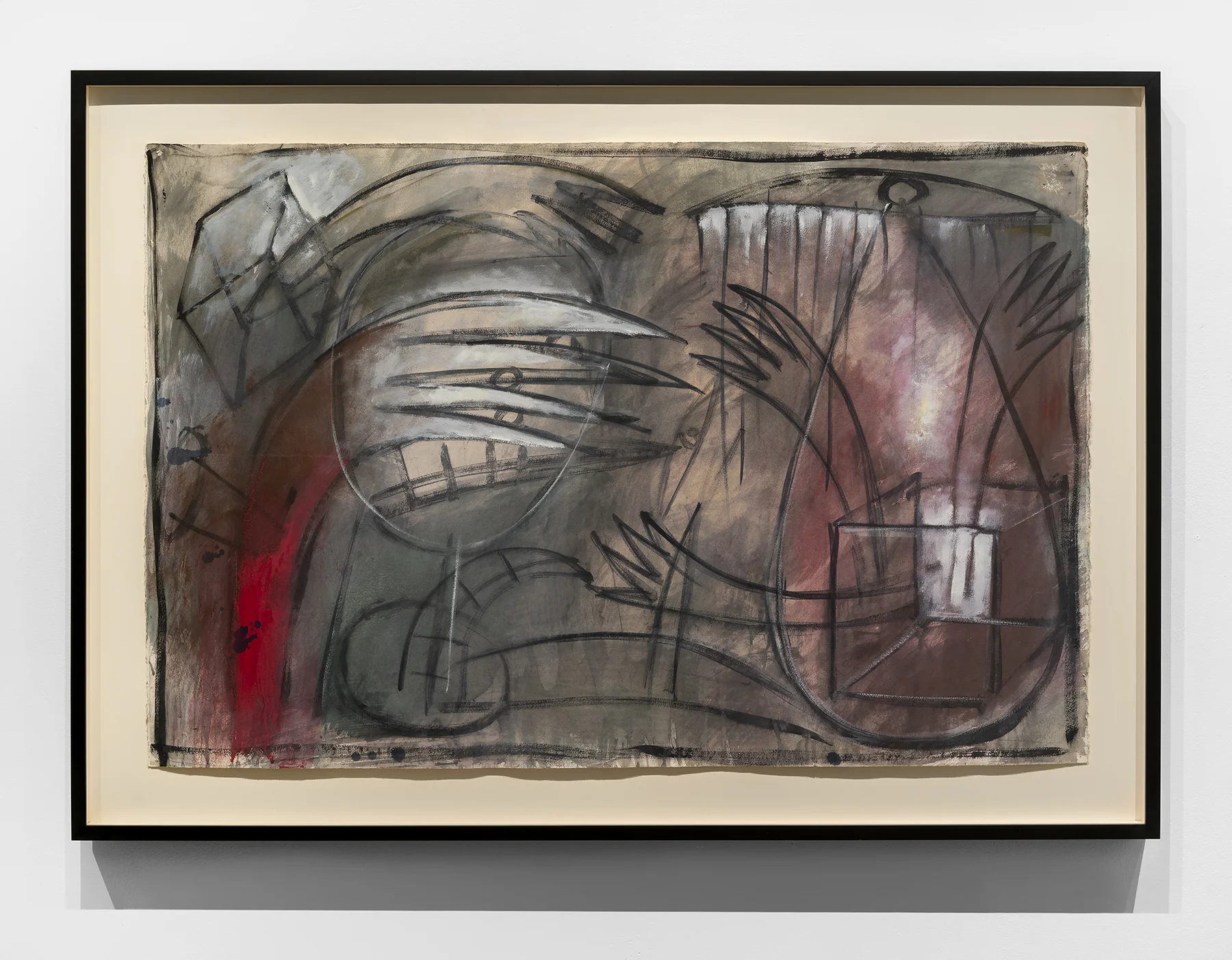 Untitled, 1990 Gouache on paper, framed 31.5 x 48 inches