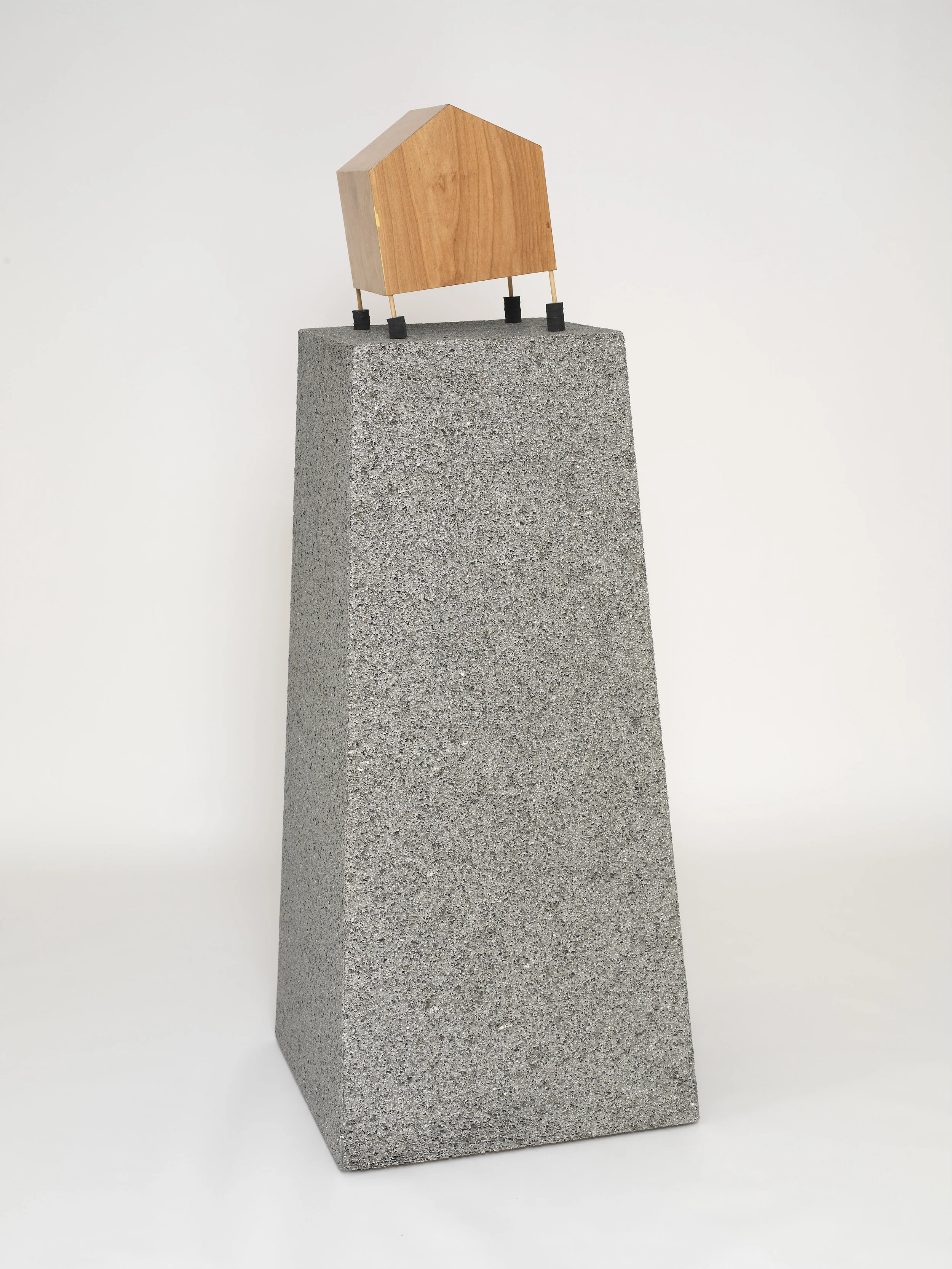   Floater,  2008 Aluminum, wood, shellac, Neoprene 59.5 x 22 x 22 inches 