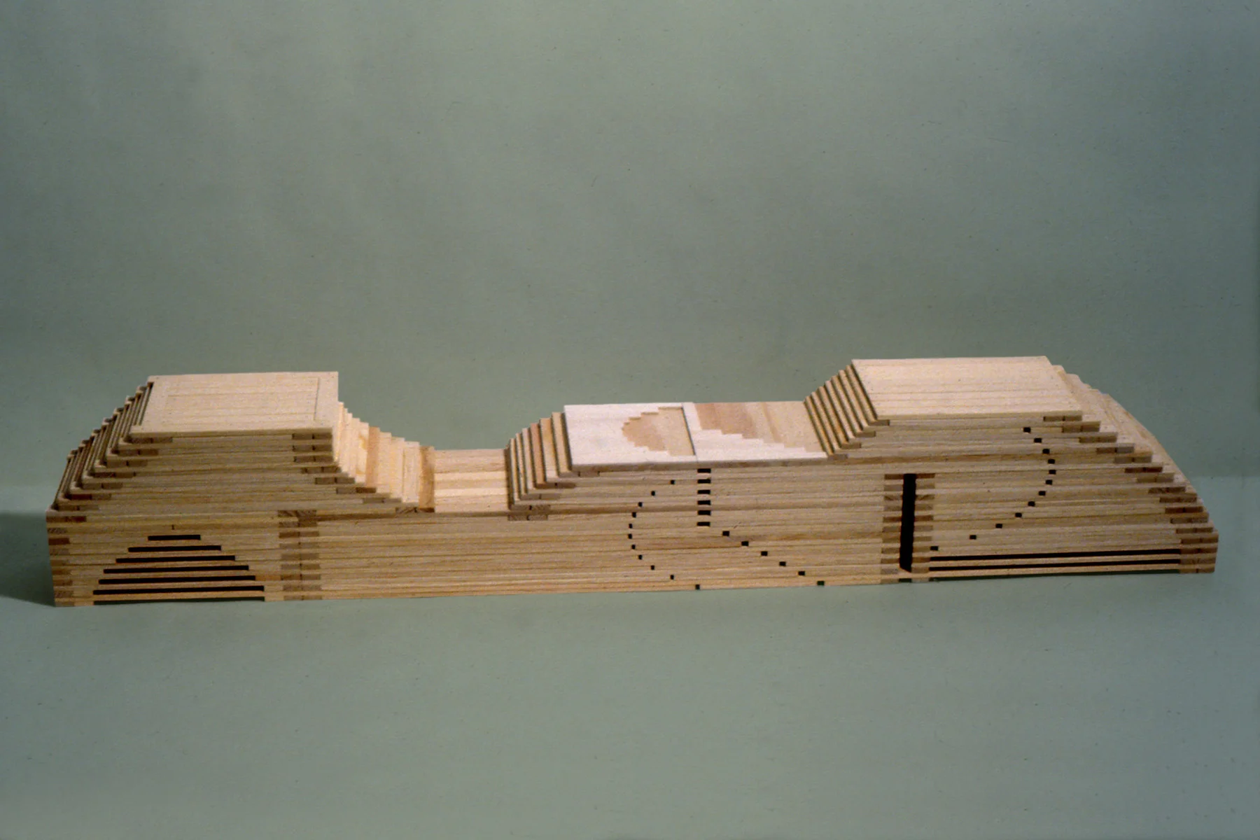 Kem Prahj , 1981 Pine and poplar 7 1/2 x 45 1/2 x 6 inches