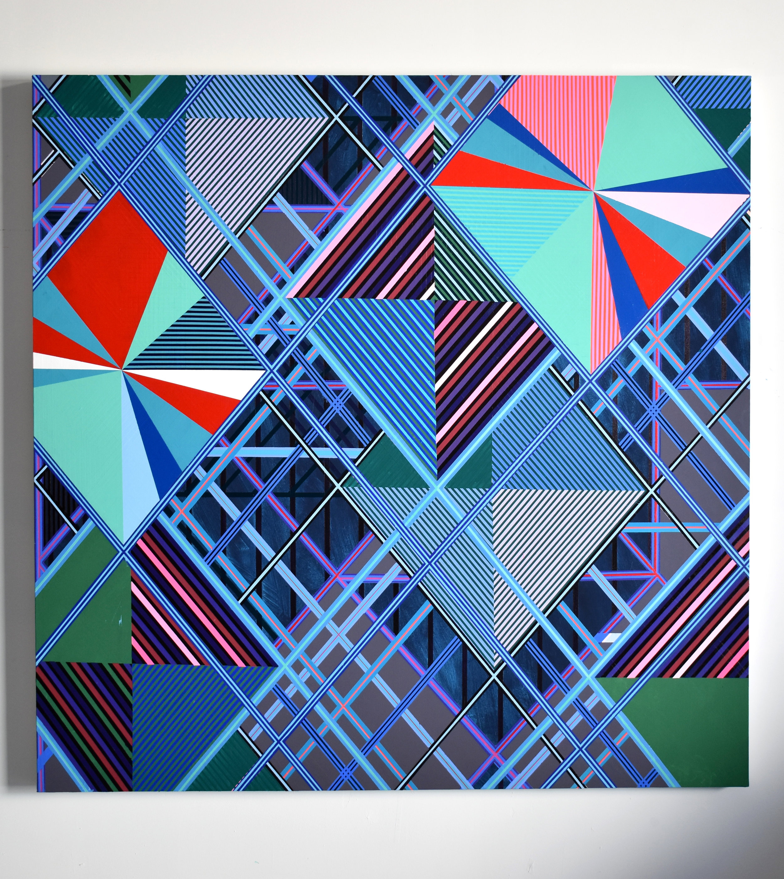 Kelley Johnson Untitled , 2019 Acrylic and flashe on canvas 74 1/4 x 74 1/4 inches