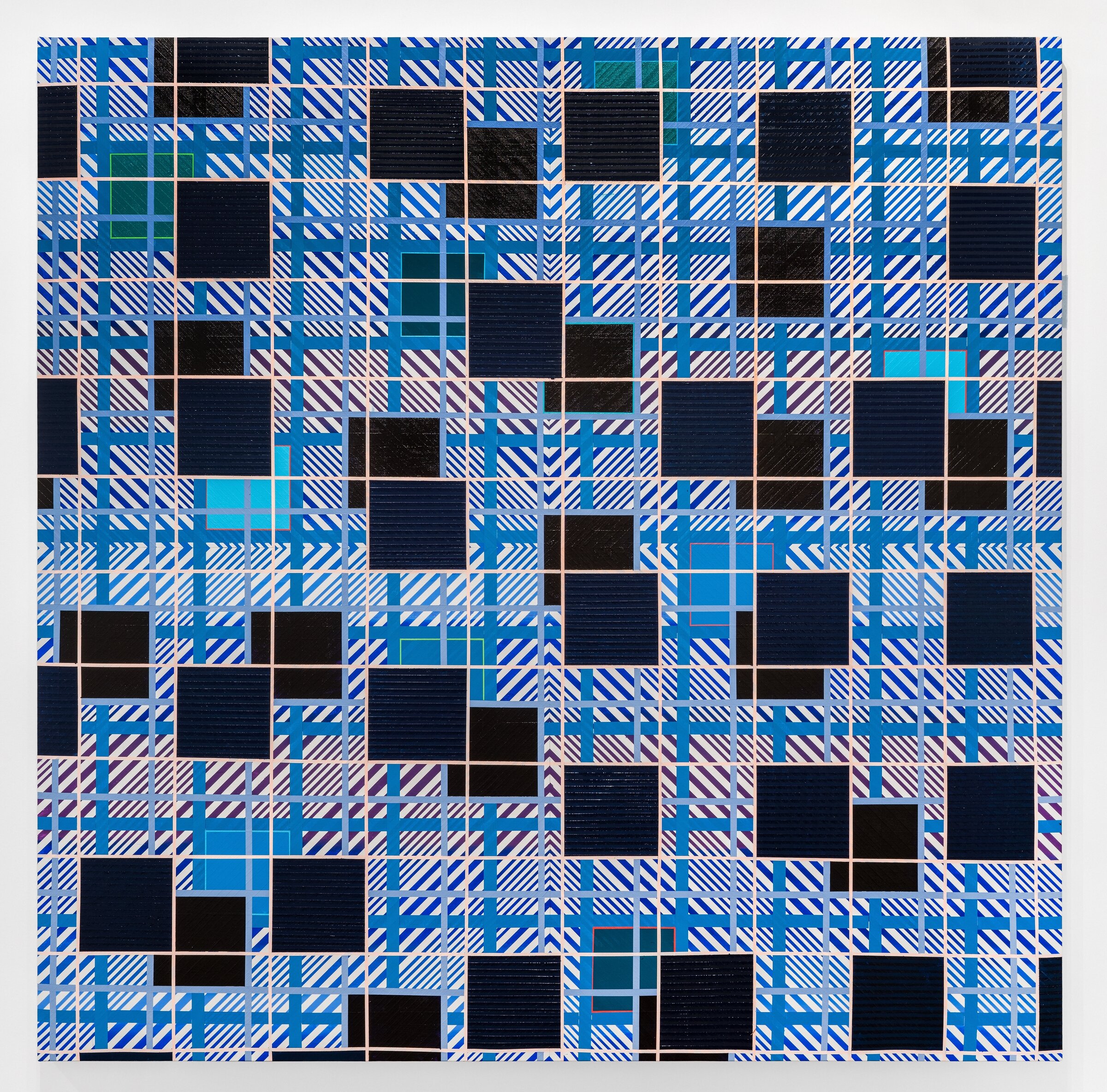   Kelley Johnson   Untitled , 2020 Acrylic and flashe on canvas 74 x 74 inches 