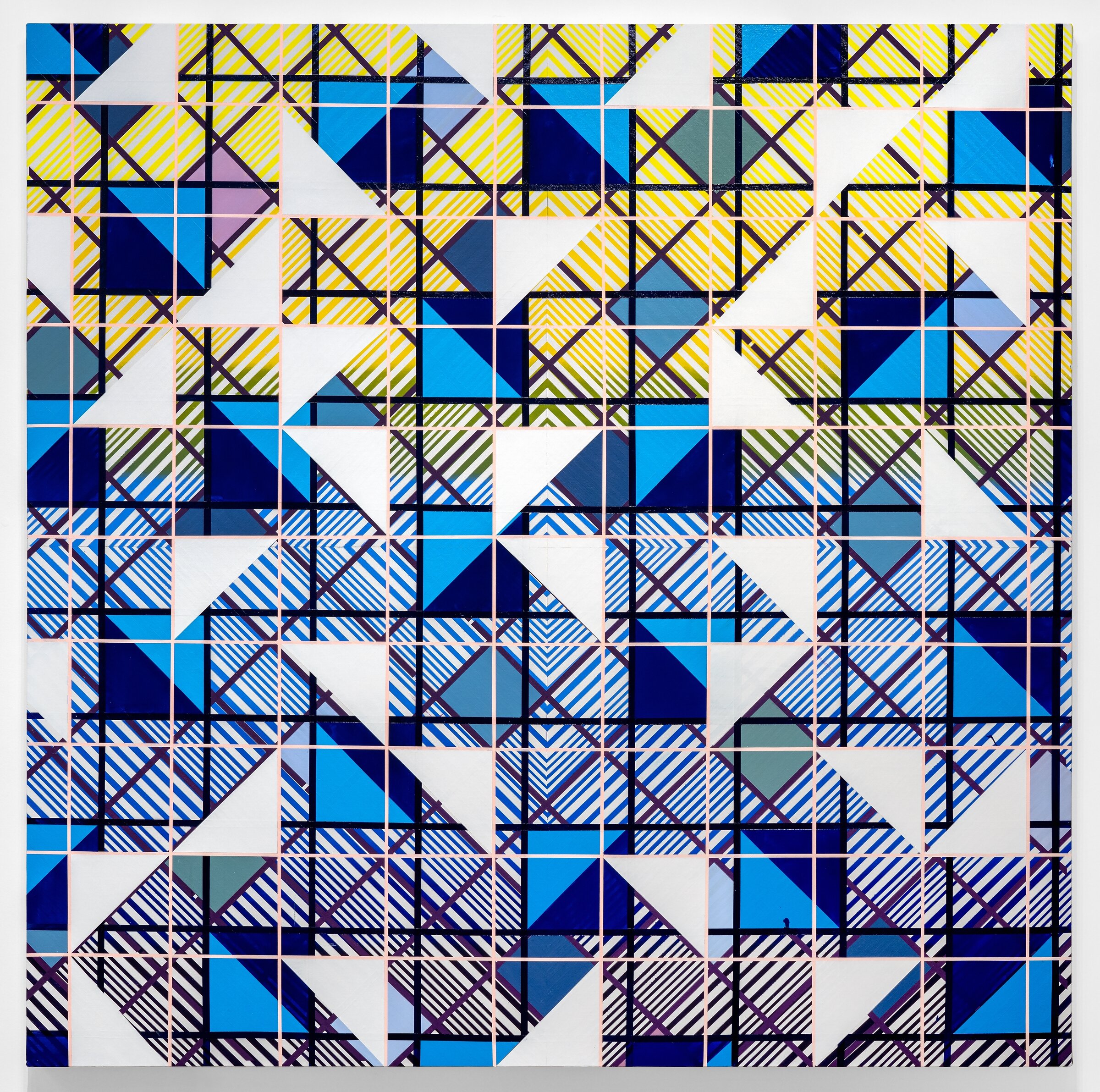   Kelley Johnson   Untitled , 2020 Acrylic and flashe on canvas 74 x 74 inches   