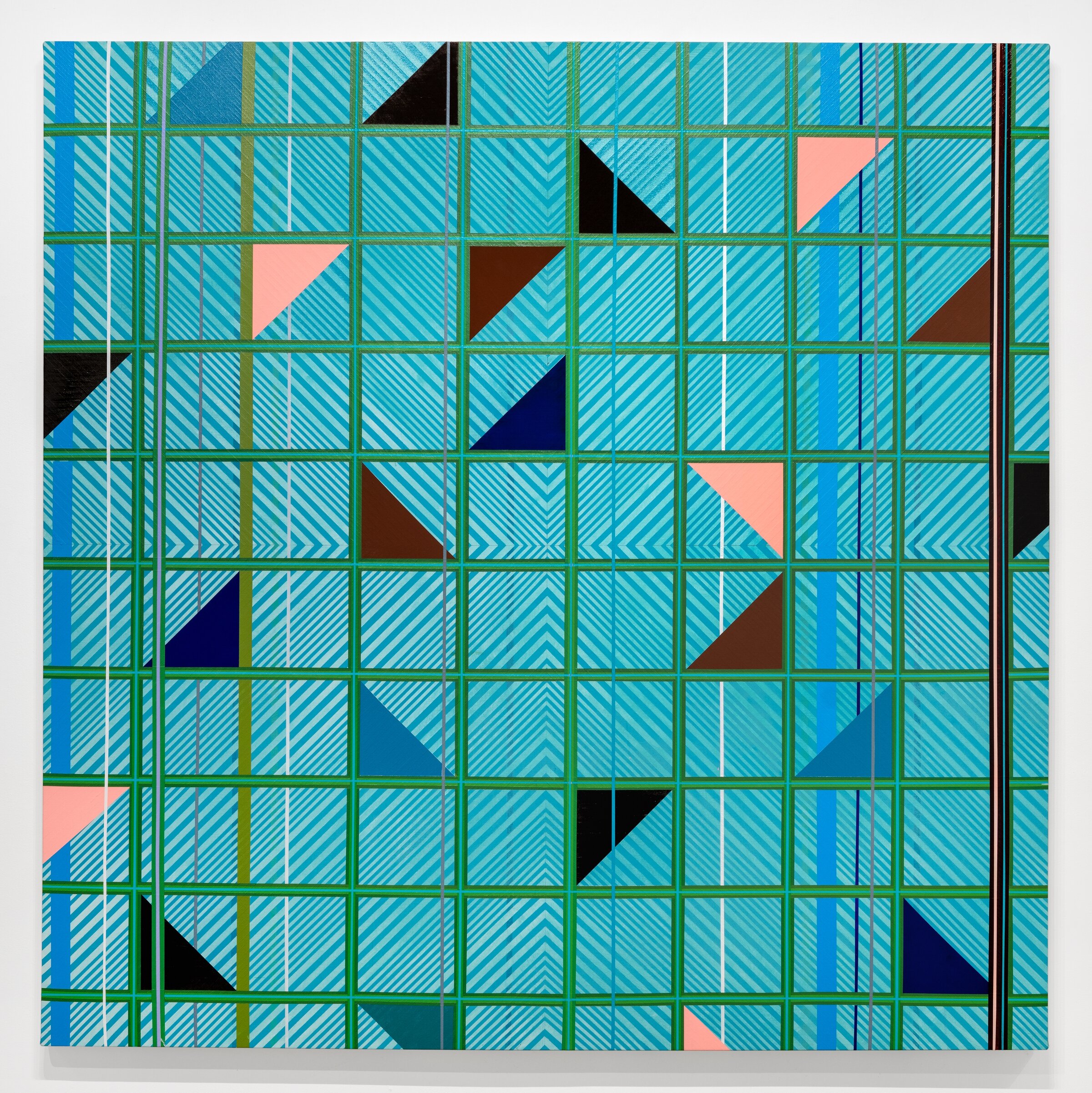   Kelley Johnson   Untitled,  2020 Acrylic and flashe on canvas 74 x 74 inches 