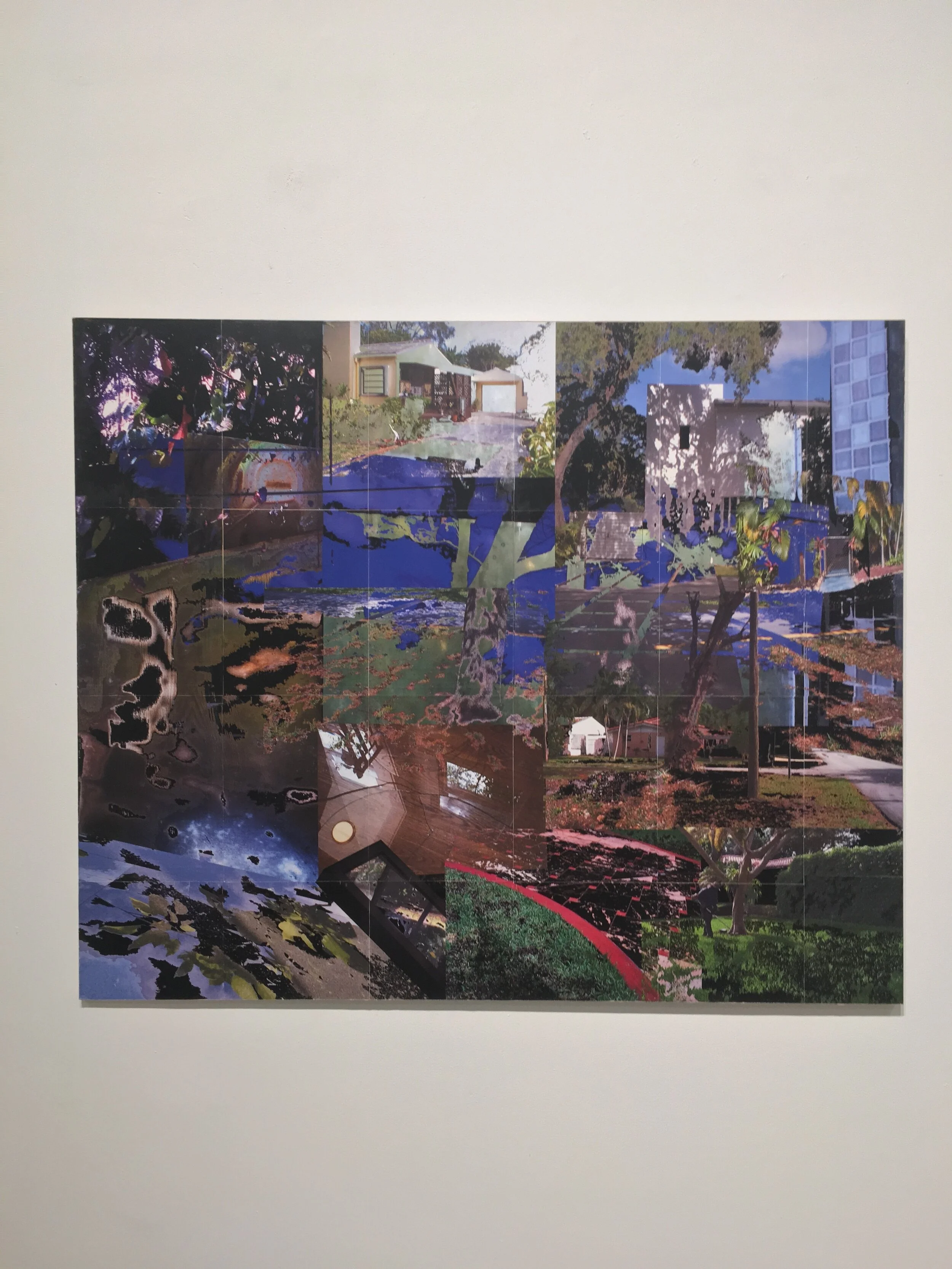   Christine Cortes   Conditions , 2020 Laserjet image wheatpasted on MDF  38 x 46 inches  **Includes essay available for reading   Click here to view PDF   