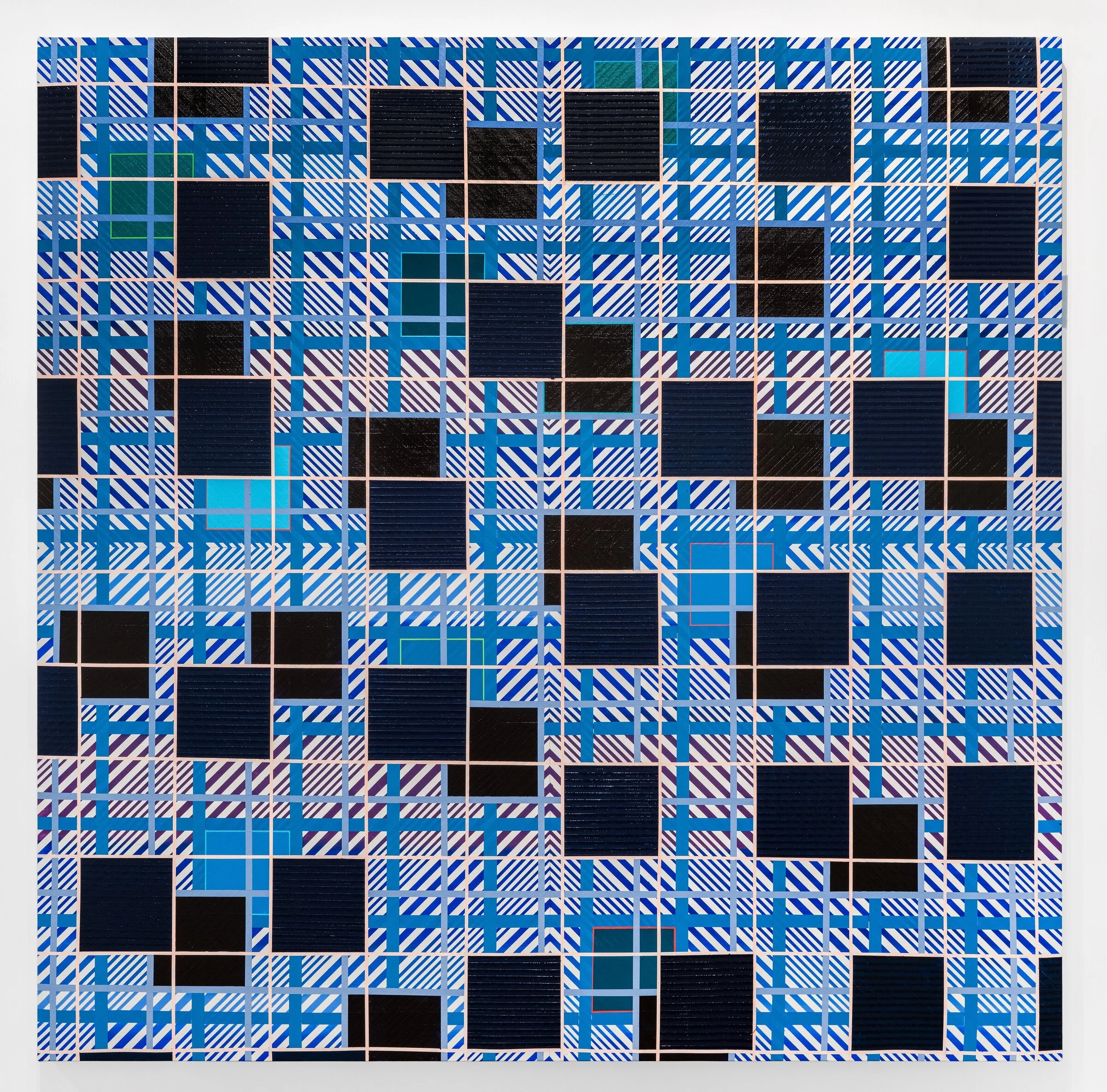   Kelley Johnson    Untitled , 2020  Acrylic and flashe on canvas  74 x 74 inches    
