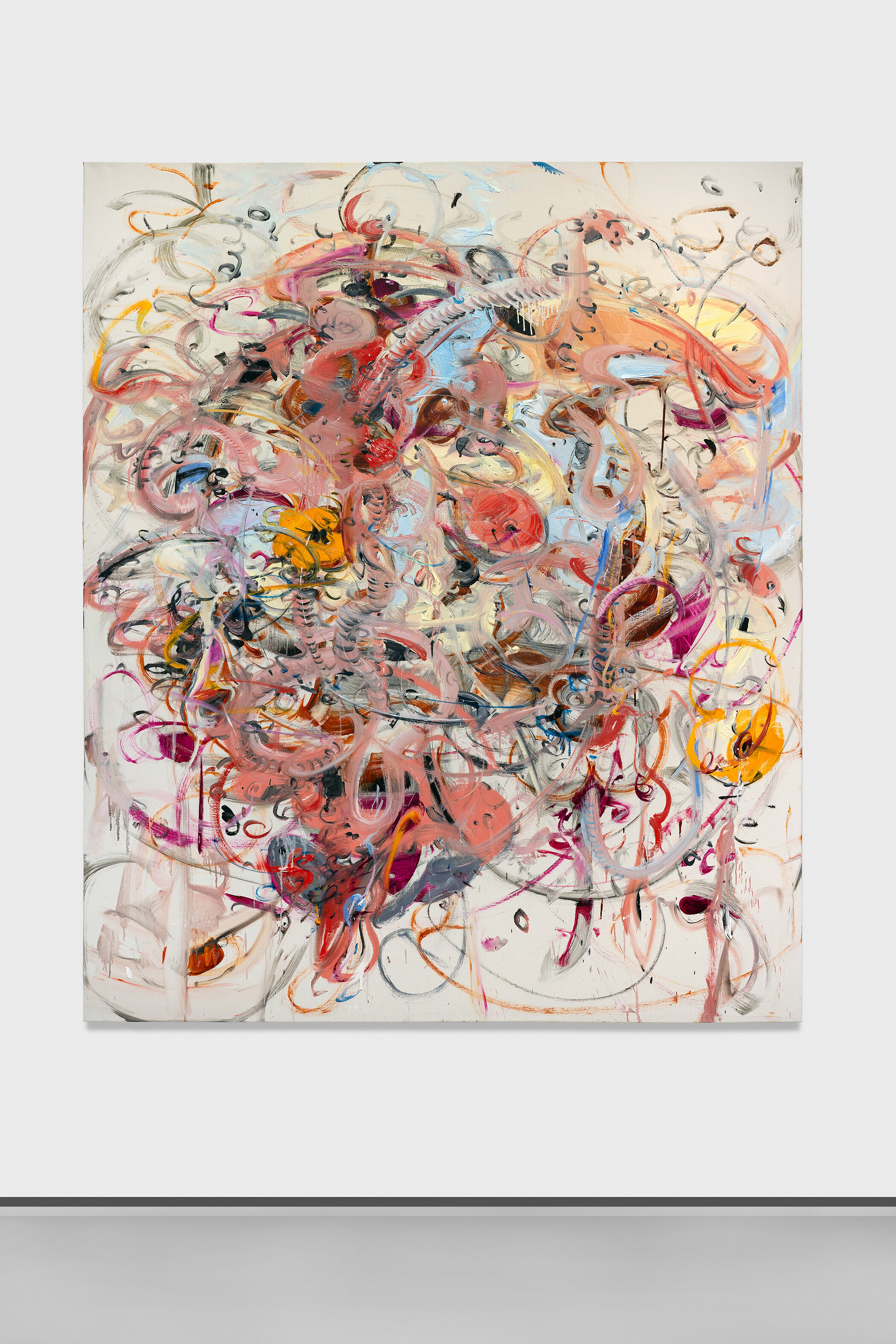   Tomas Esson    Springbreak , 2019  Oil on linen  96 x 80 inches    