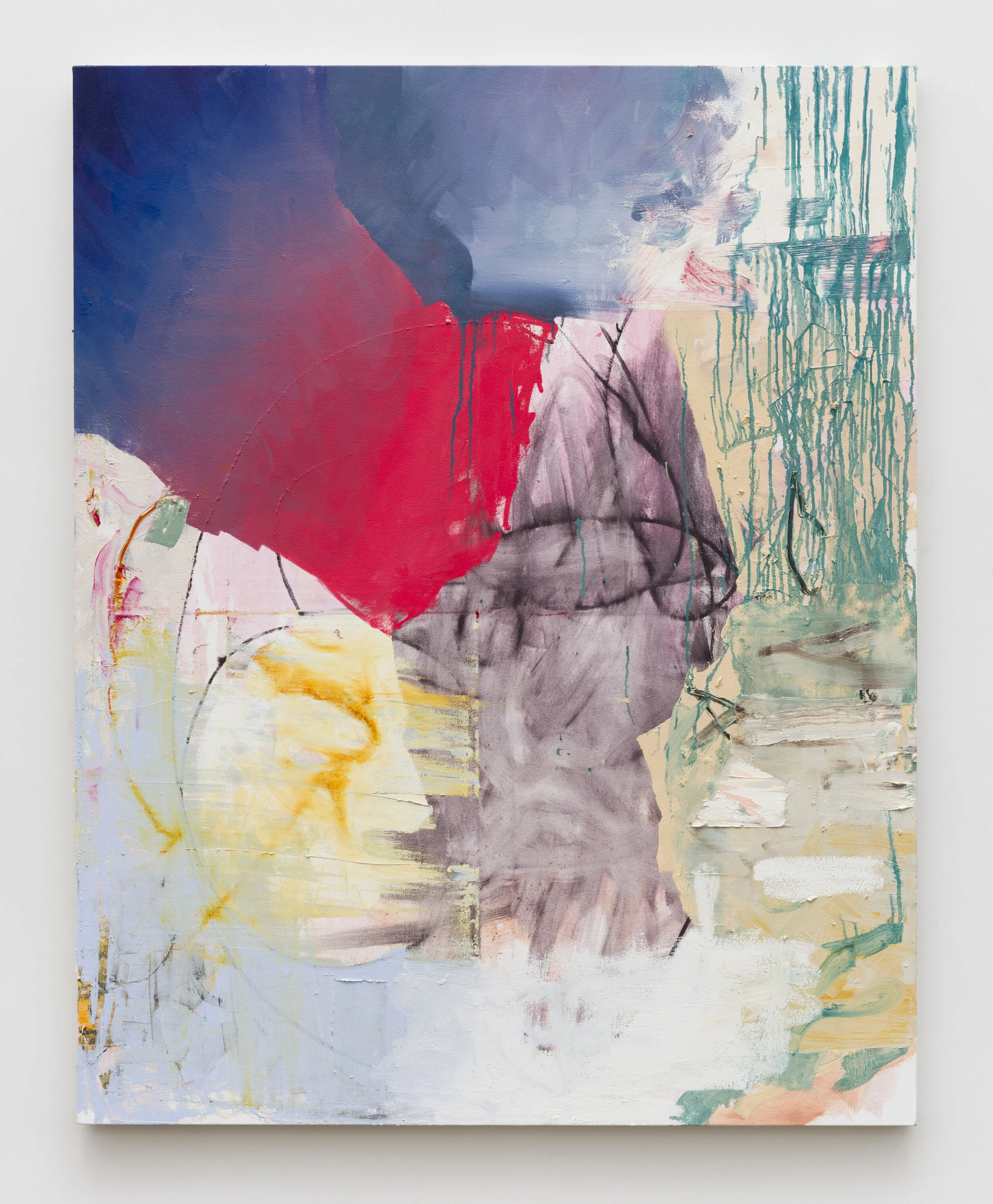   Alexander Kroll    Bronzing,  2019  Oil on canvas  63 x 42 inches    