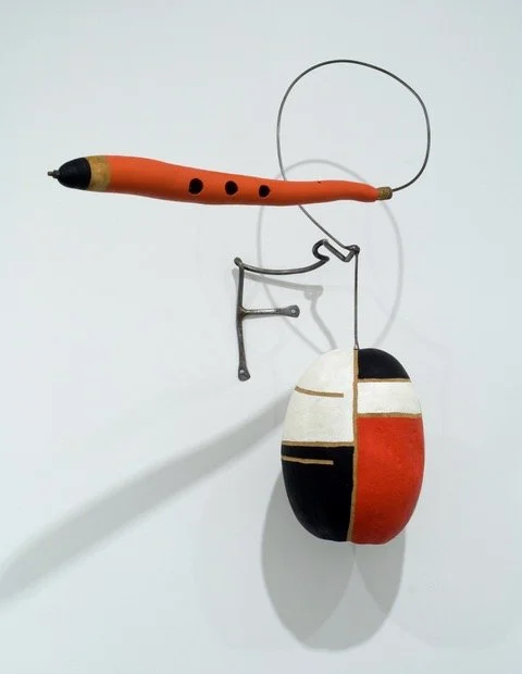   Rafael Ferrer   F , 1997 Steel, calabash, gourd, oil paint 33 x 22 x 29 inches 