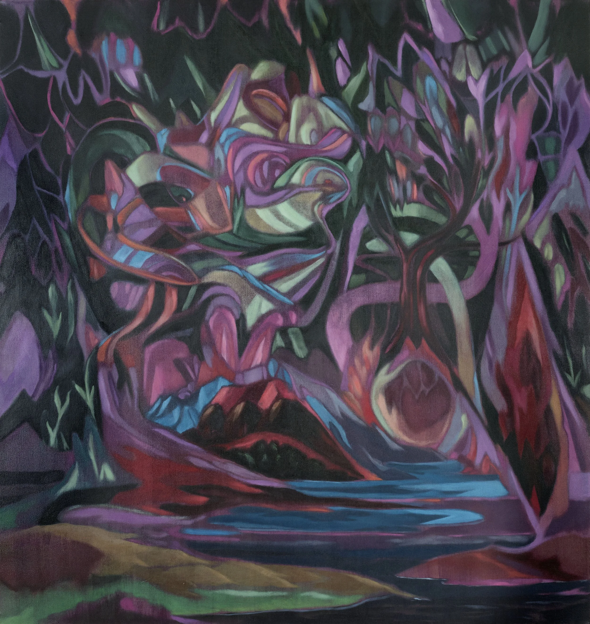   Emilio Perez   When I See You , 2022 Oil on linen 70 x 66 inches 
