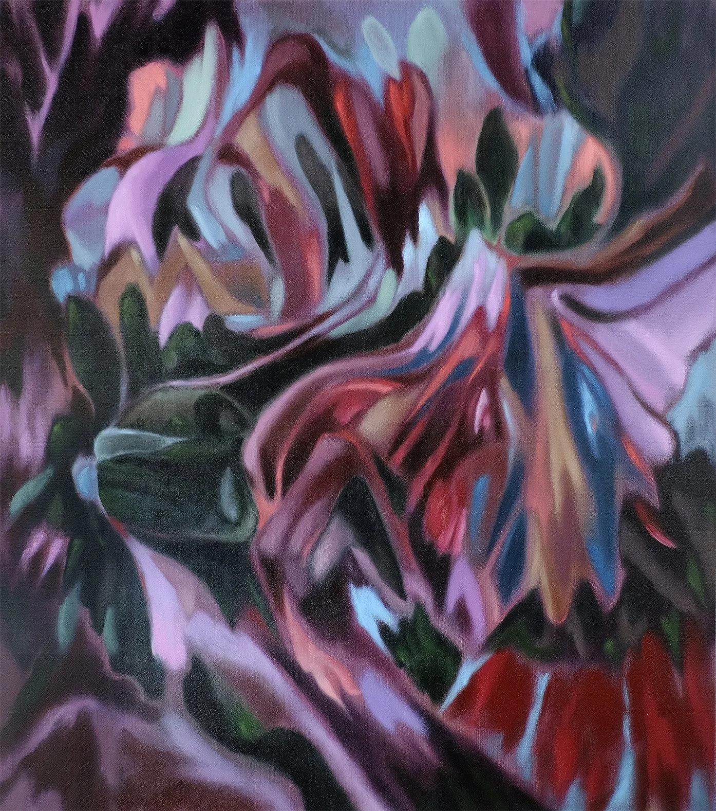   Emilio Perez   Back From Nowhere , 2022 Oil on linen 36 x 32 inches   