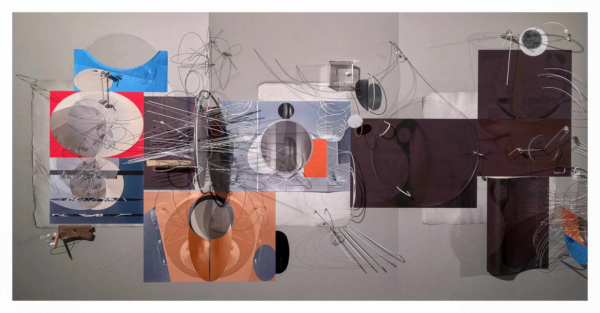   María Martínez-Cañas   Untitled 019 , 2016 Mixed Media on Archival Arches Aquarelle Rag Paper 44 x 84 inches 