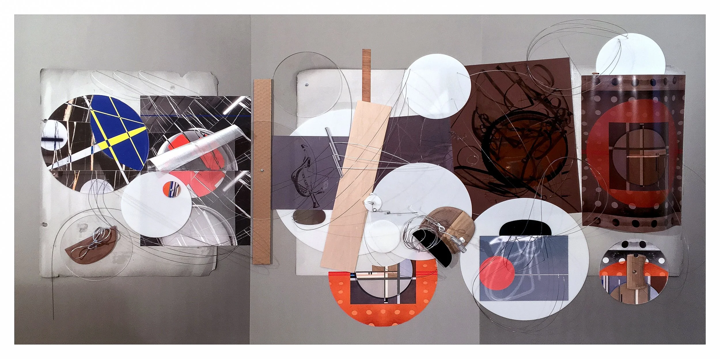   María Martínez-Cañas   Untitled 017,  2016 Mixed Media on Archival Arches Aquarelle Rag Paper 44 x 84 inches 
