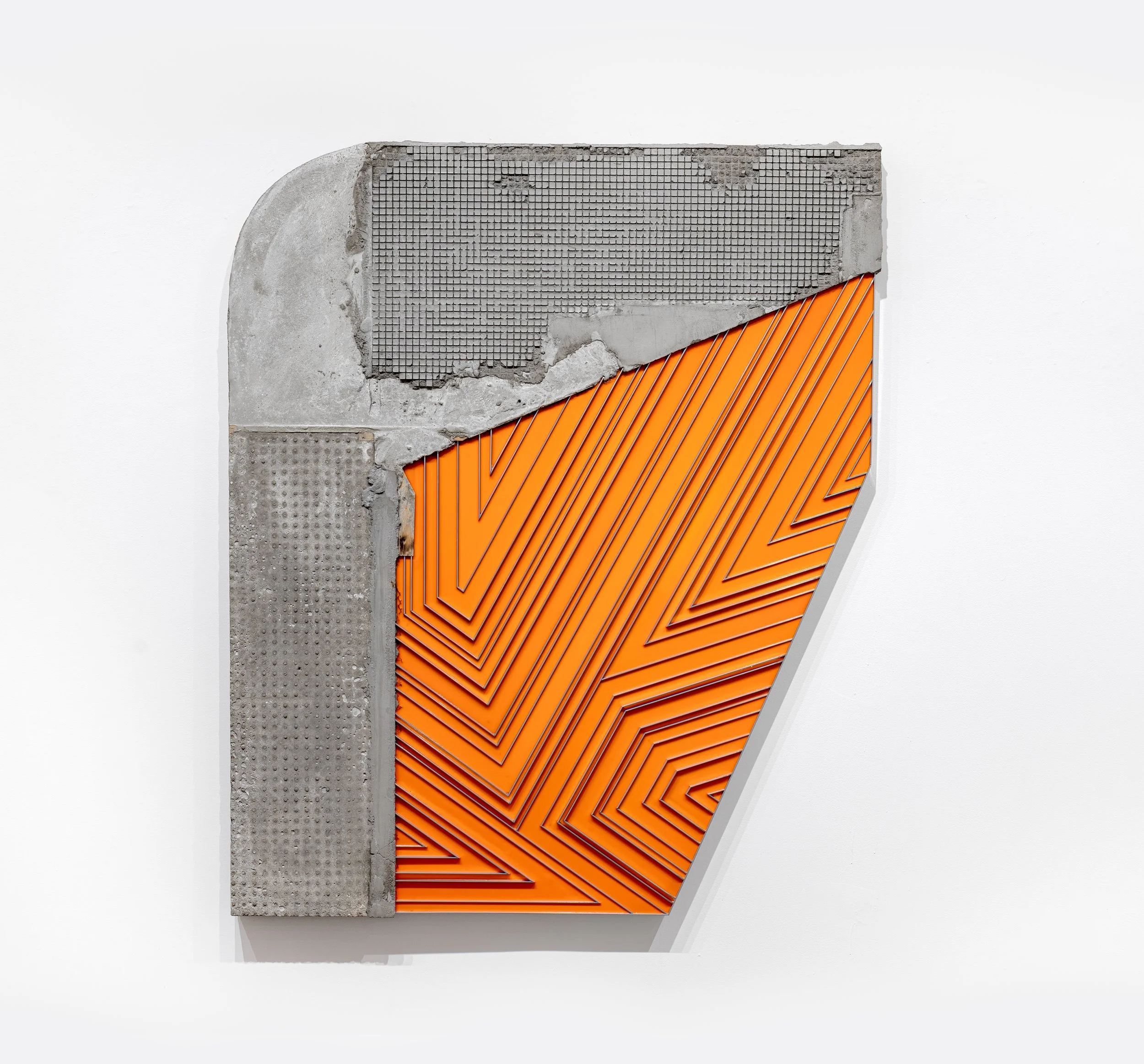   Troy Simmons   PUSH-POPS &amp; DAYTONS , 2023 Reinforced Concrete, Aluminum, and Acrylic Mix 73 x 61 1/2 x 3 1/2 in 185.4 x 156.2 x 8.9 cm 