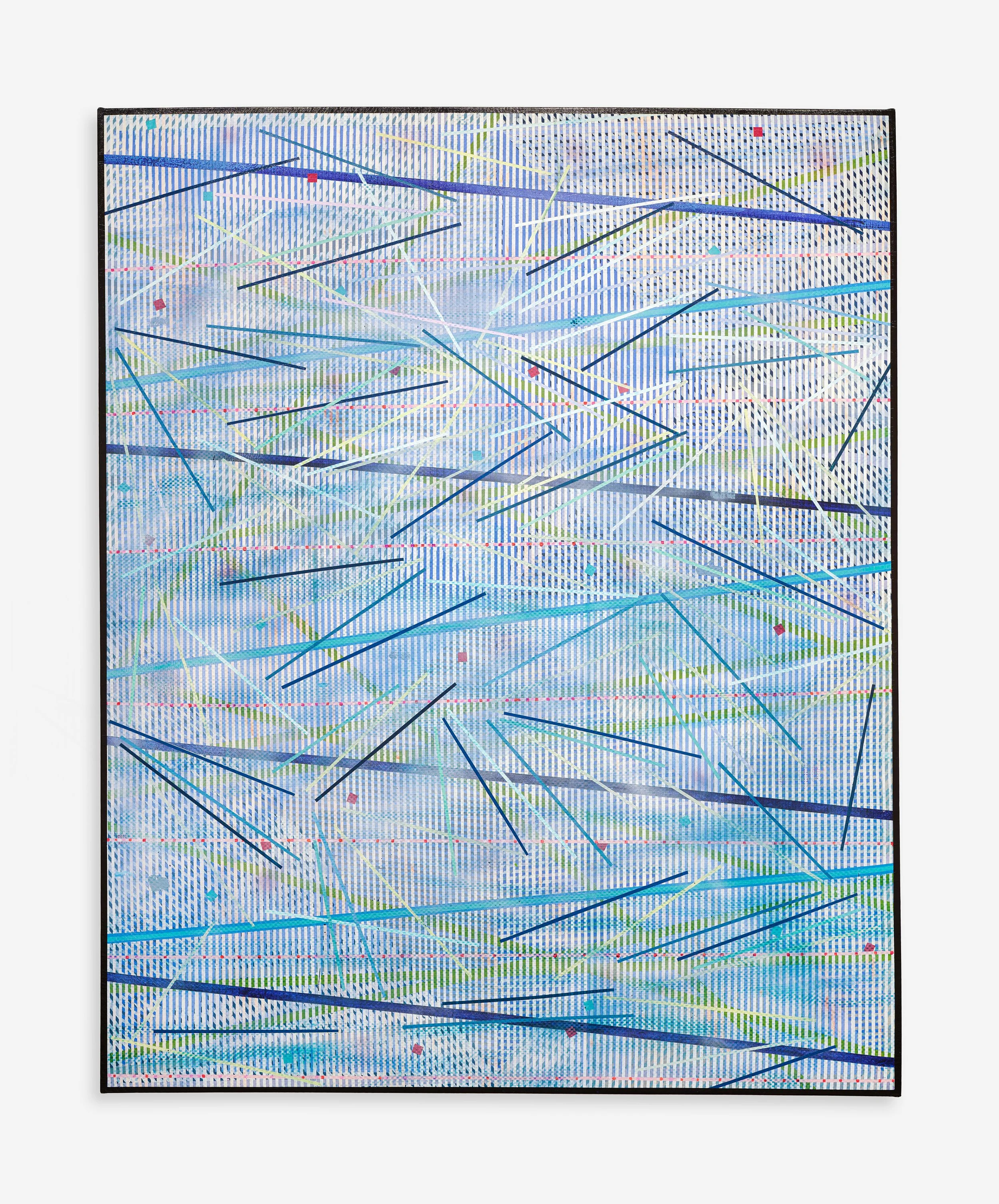   Kelley Johnson   memory of a conversation,  2023 Acrylic and flashe on canvas 74 x 60 in 188 x 152.4 cm 