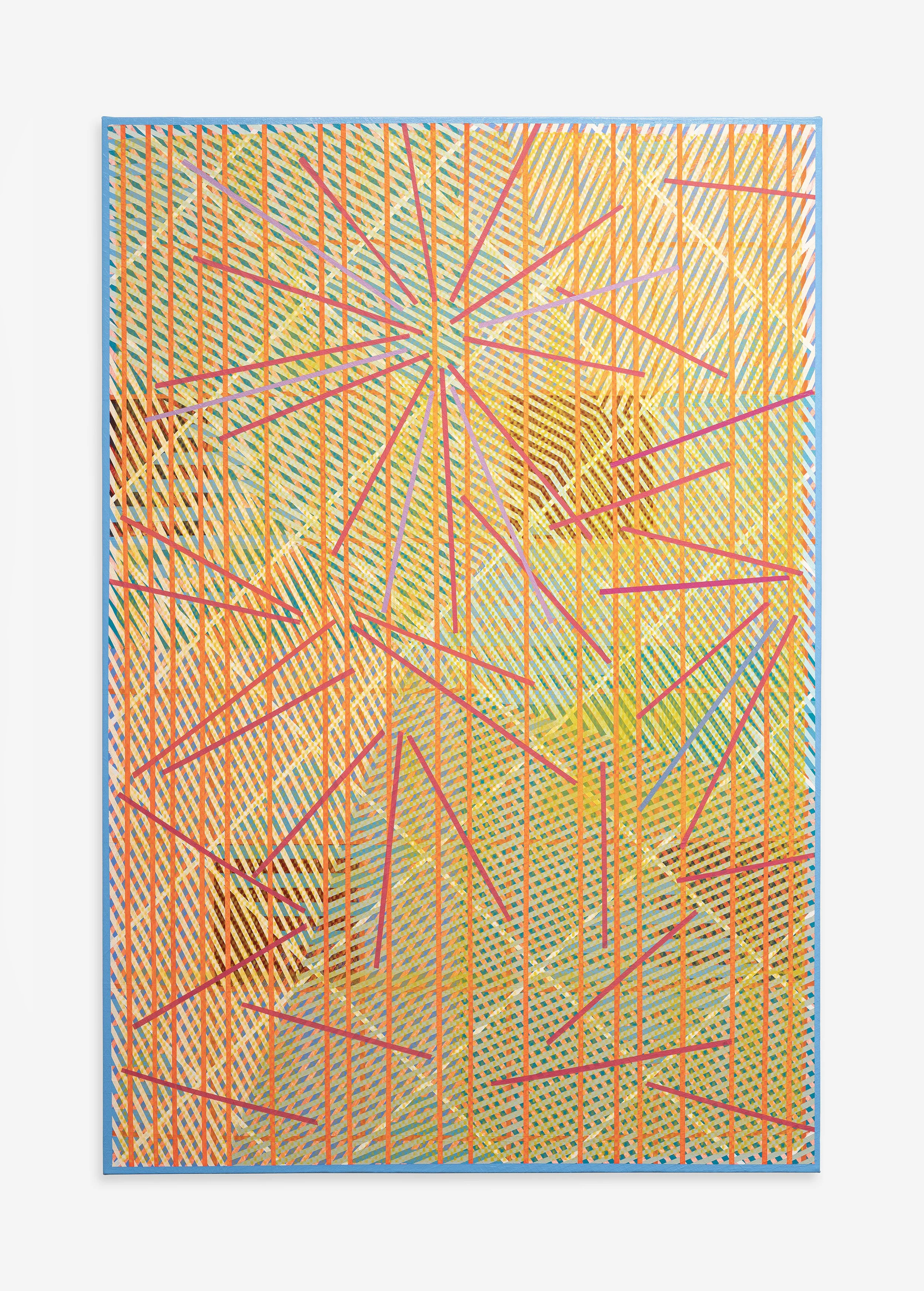   Kelley Johnson   20 minutes before , 2023 Acrylic and flashe on canvas 50 x 34 in 127 x 86.4 cm   