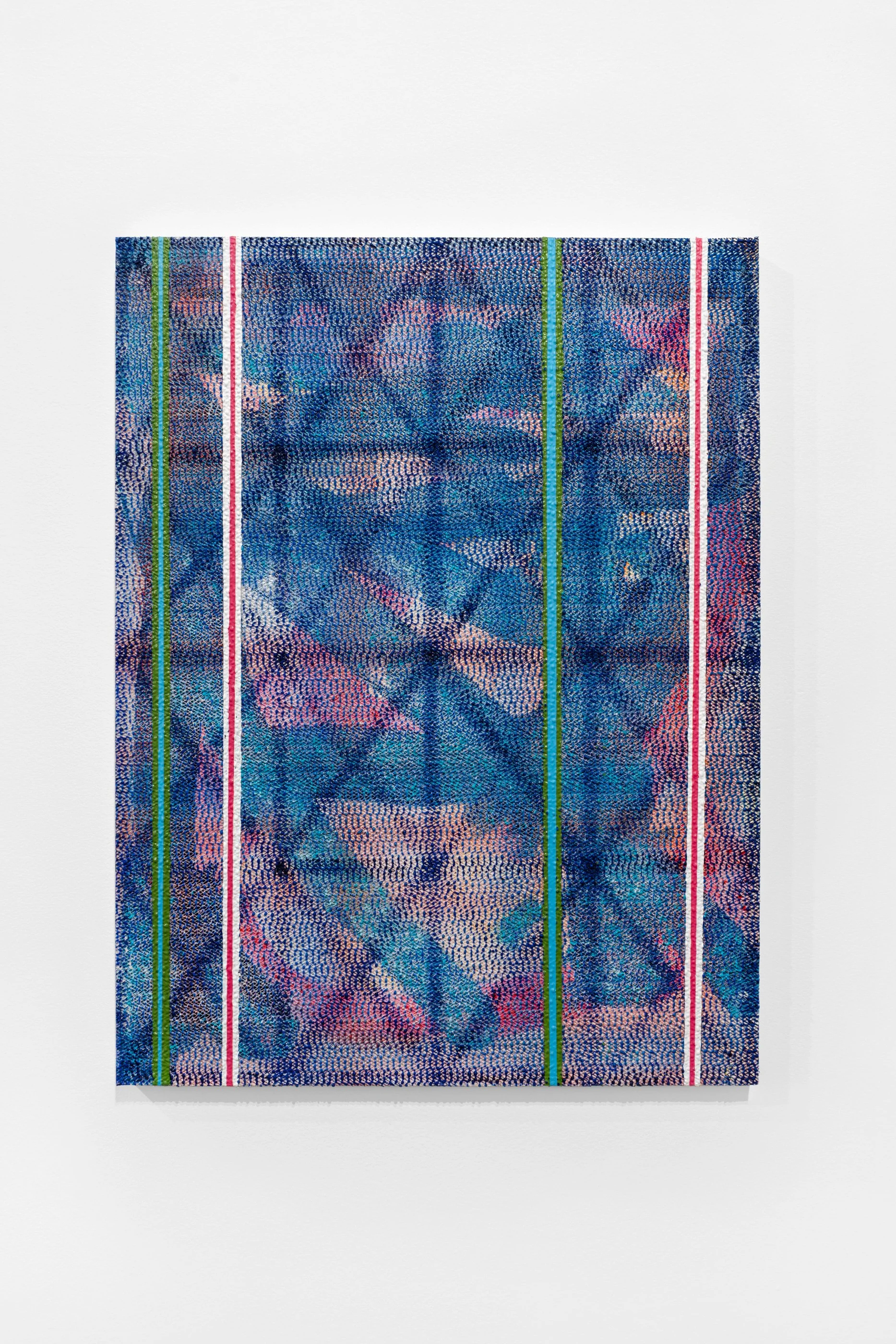   Kelley Johnson   flickering light/night , 2025 Acrylic , Flashe, PVC on panel 24 x 18 in 61 x 45.7 cm 