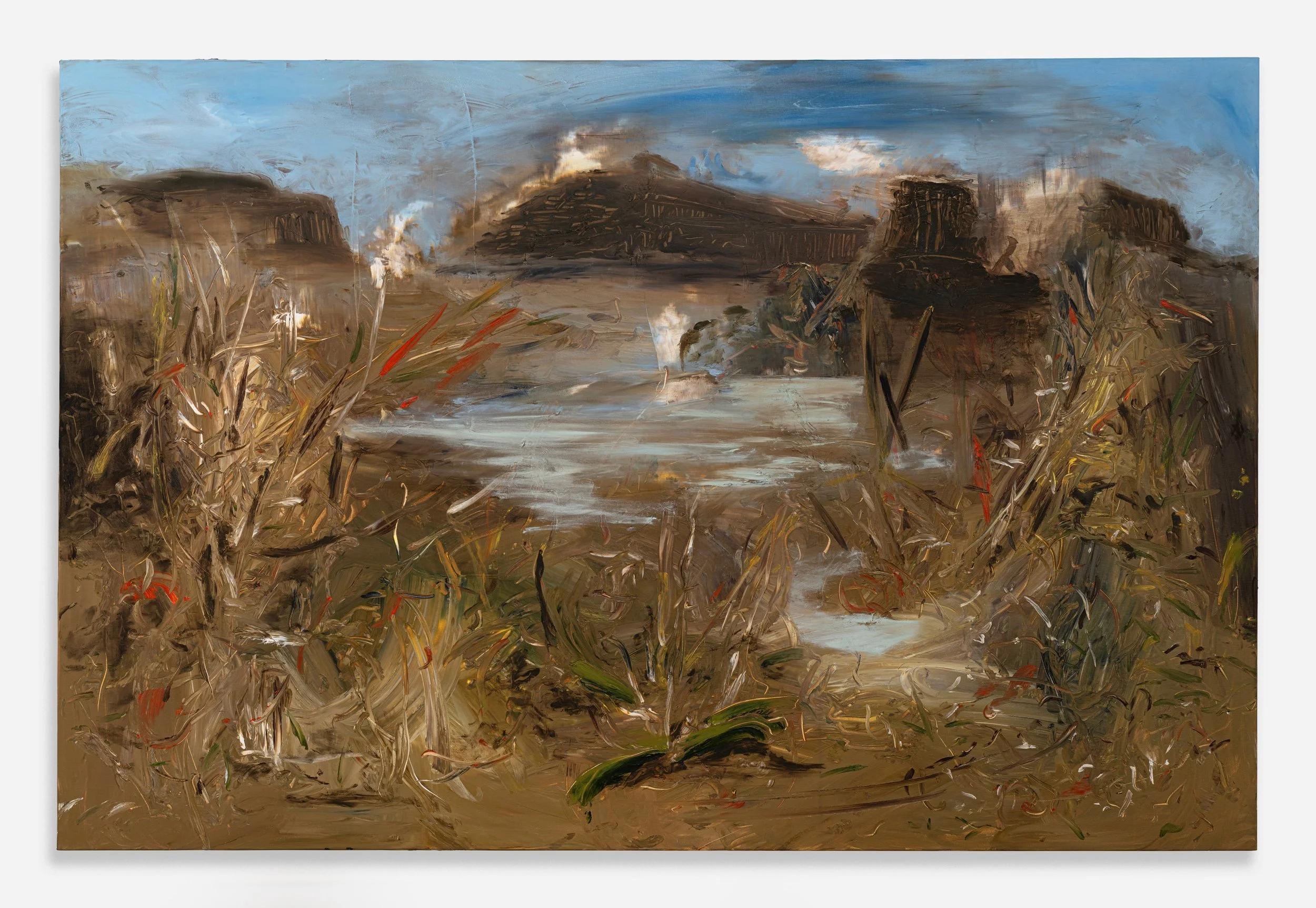   Ema Ri   Your Land Is My Land | , 2025 Oil on canvas 48 x 72 in 121.9 x 182.9 cm 