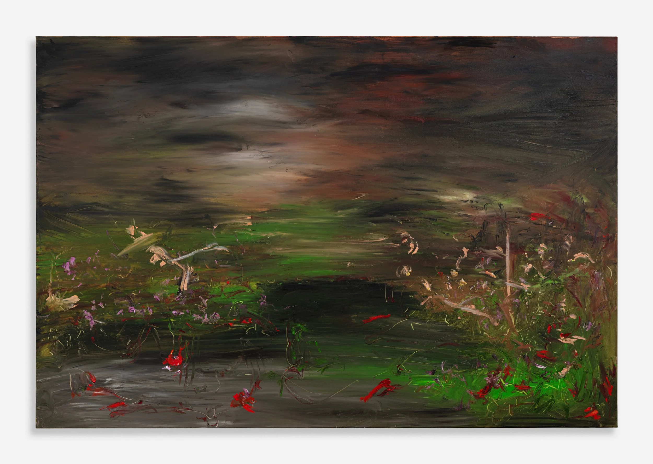   Ema Ri   Symphonic Composition On Love , 2025 Oil on canvas 48 x 72 in 121.9 x 182.9 cm 