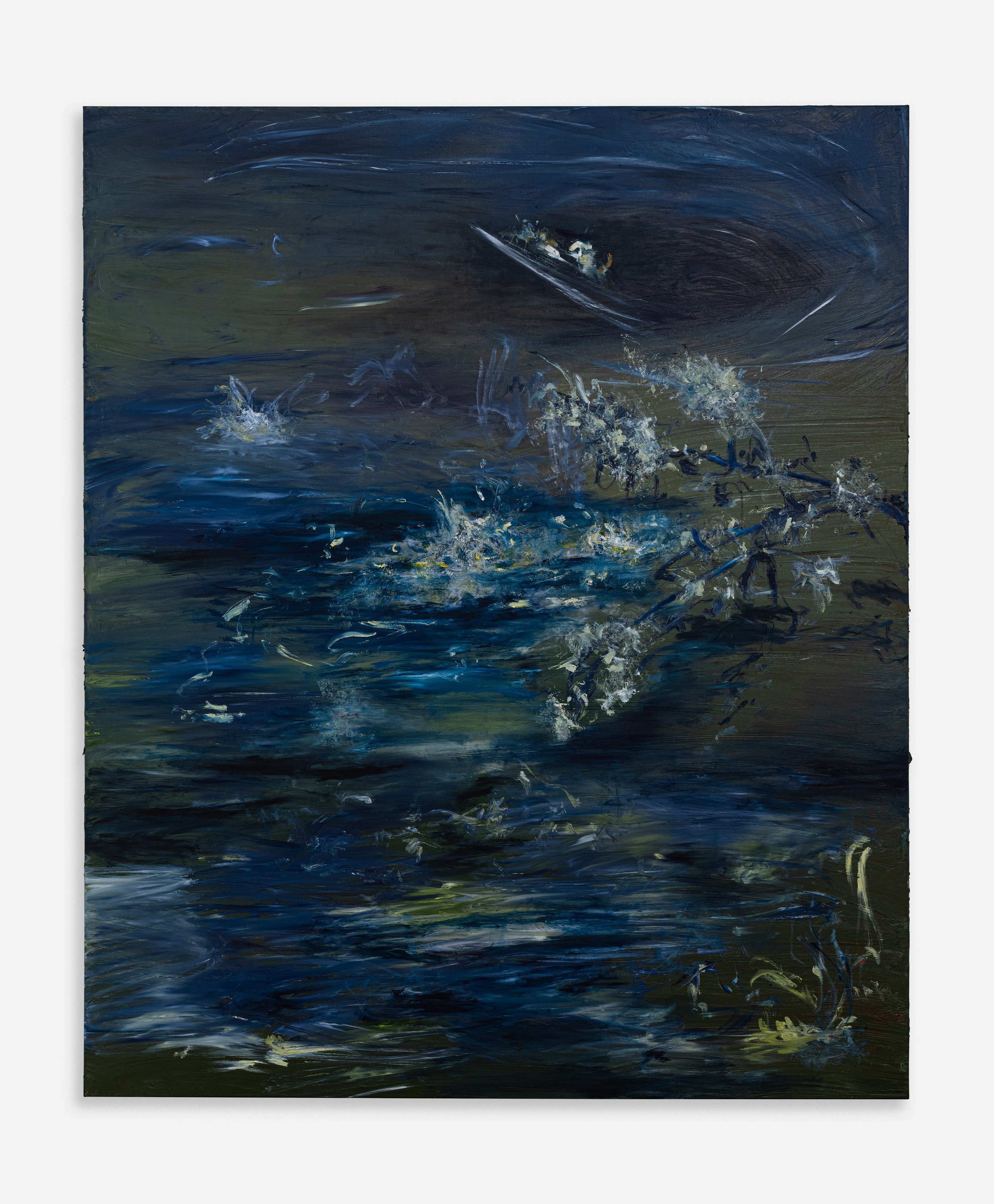   Ema Ri   October Sky  , 2025 Oil on canvas 72 x 60 in 182.9 x 152.4 cm 