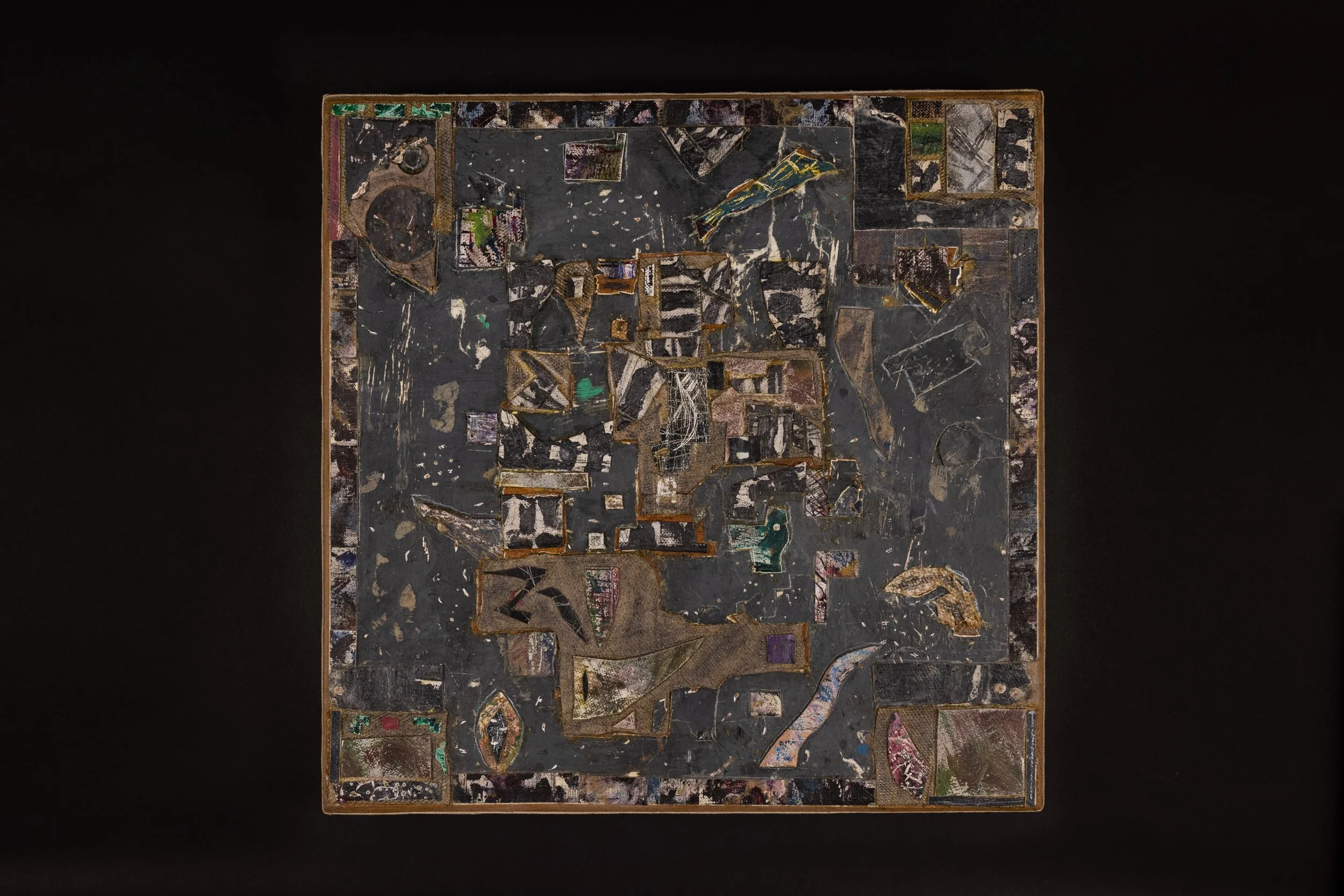   Salvatore La Rosa   Untitled ,  2020 Oil and graphite on canvas mounted on masonite  16 x 16 1/4 in 40.6 x 41.1 cm 