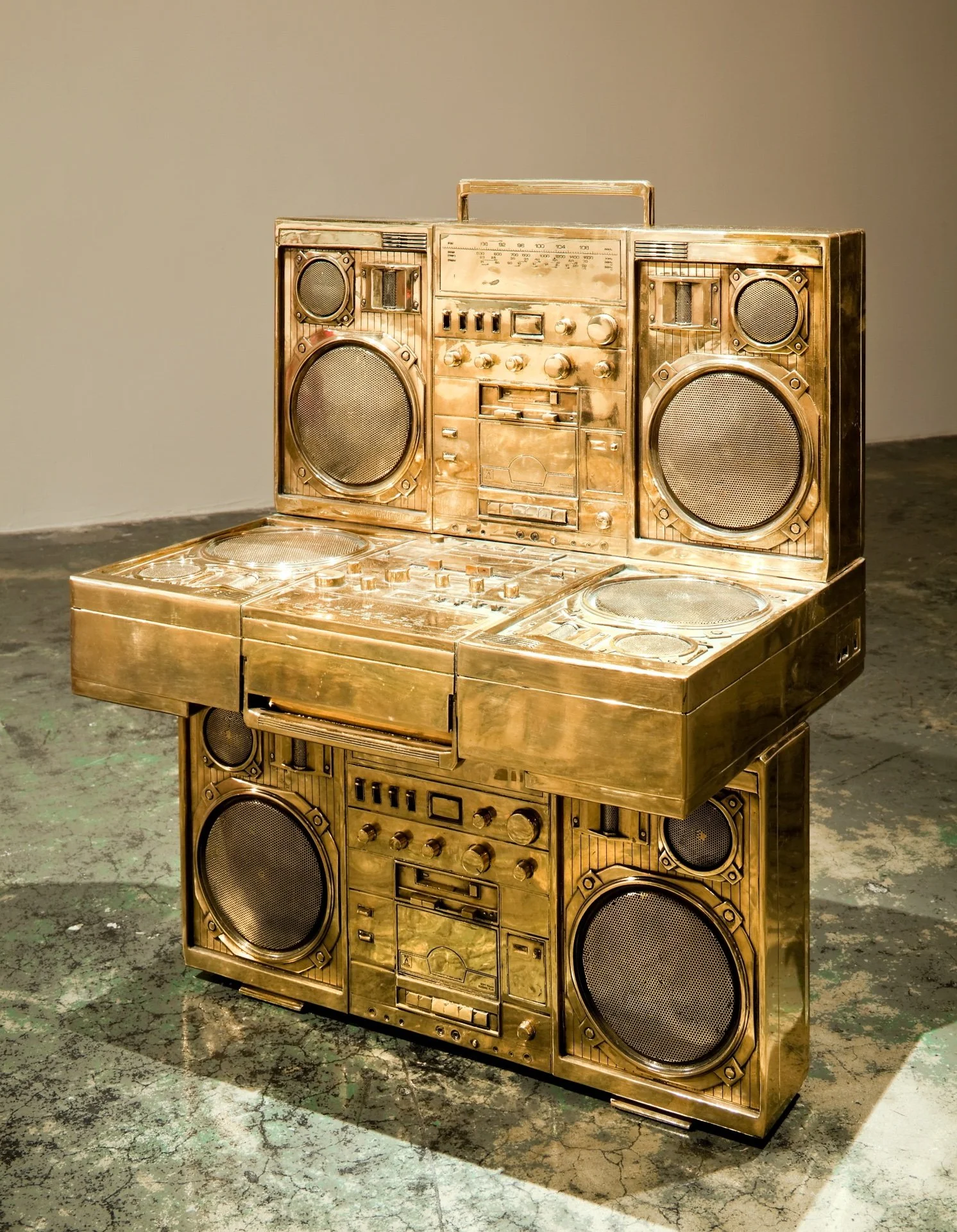  Luis Gispert  Laid Back In The Cut,  2008 Cast bronze 36 x 24 x 38 in. 91.4 x 61 x 96.5 cm   